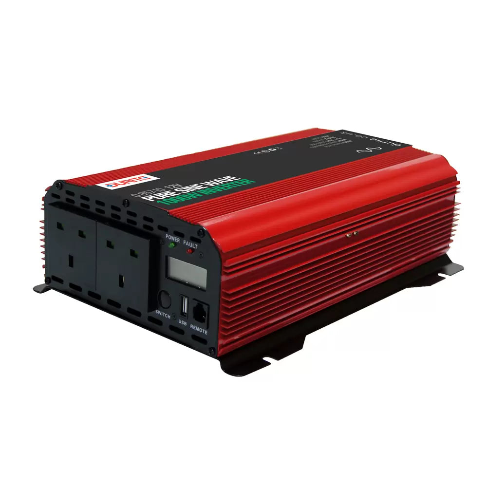 Durite 0-857-10 - Inverter Sine Wave 12 volts DC to 230 volts AC 1000 watt Bx1