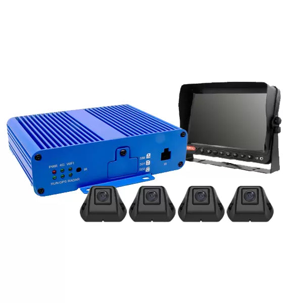 Durite 0-870-26 - CCTV Kit, 360 3D, 1080p HD, With Monitor 12/24 volt Bx1