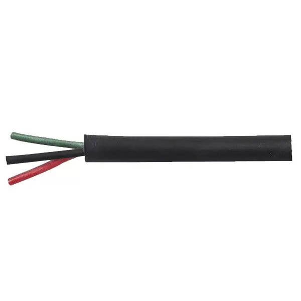 Durite 0-994-50F - Cable 3 Core Thin Wall  32/0.20mm Rd/Gn/Bk with Black Outer 30M