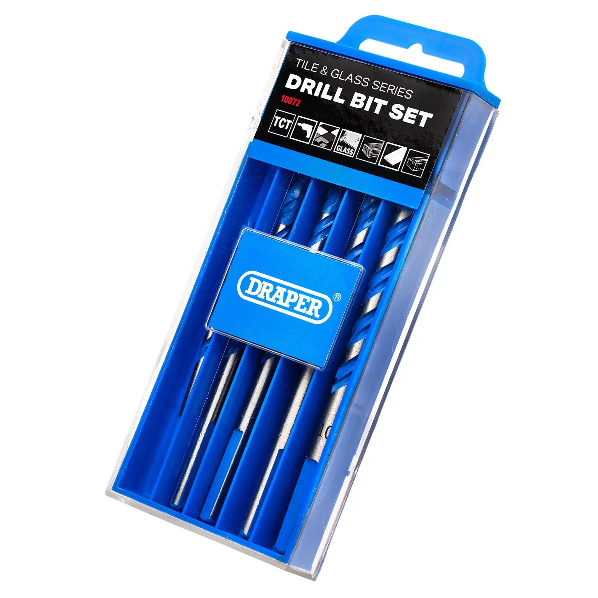 Draper Tools - 10072 - TCT Tile and Glass Drill Bit Set (6 Piece)