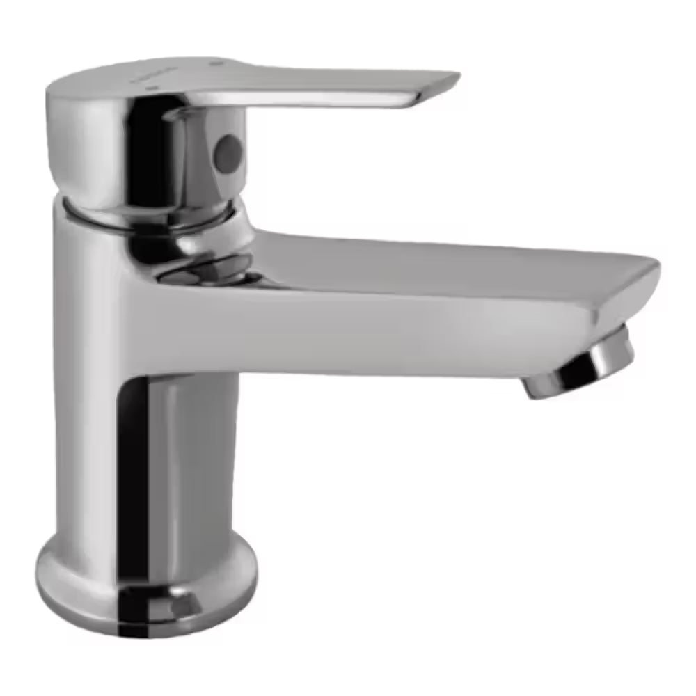 Essco Jaquar (APR-CHR-101011NB) 375 mm Long Braided Hoses & Single Lever Basin Mixer without Popup Waste - Chrome