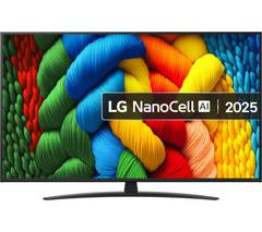 LG NANO81A 55" NanoCell AI 4K HDR Smart TV 2025 - 55NANO81A6A