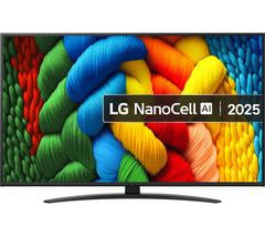 LG NANO81A 50" NanoCell AI 4K HDR Smart TV 2025 - 50NANO81A6A