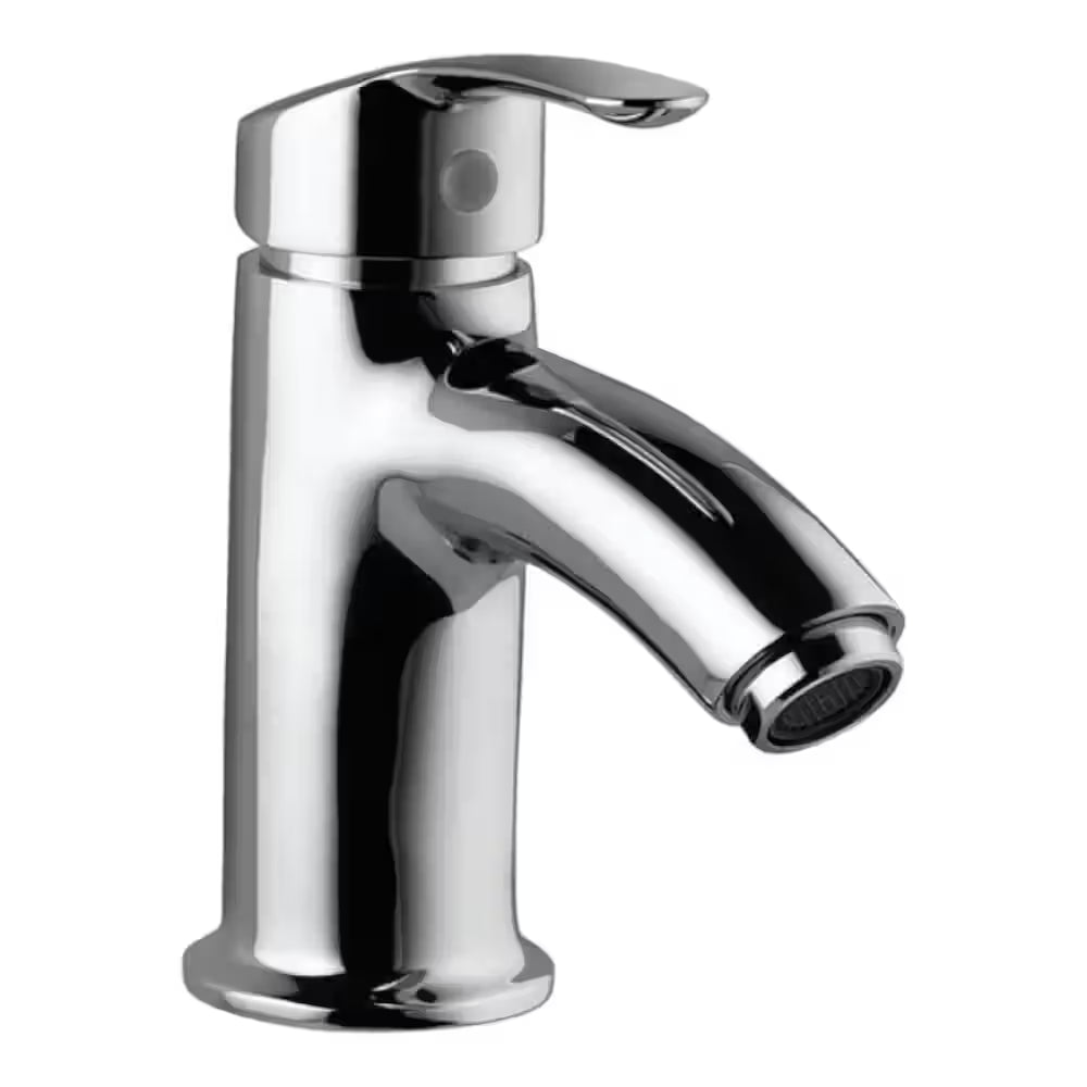 Essco Jaquar (COS-CHR-103011NB) 375 mm Long Braided Hoses & Single Lever High Neck Basin Mixer without Popup Waste - Chrome
