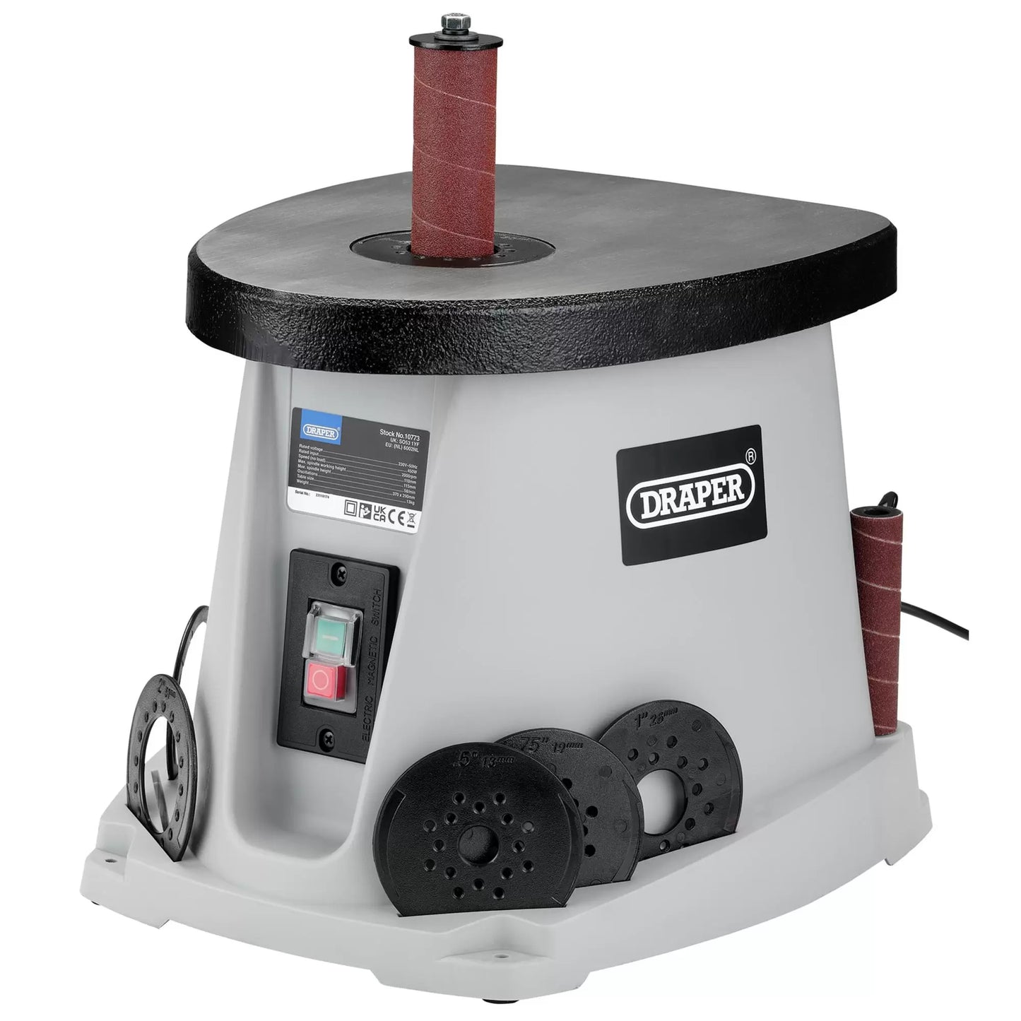 Draper Tools - 10773 - 230V Oscillating Spindle Sander, 450W