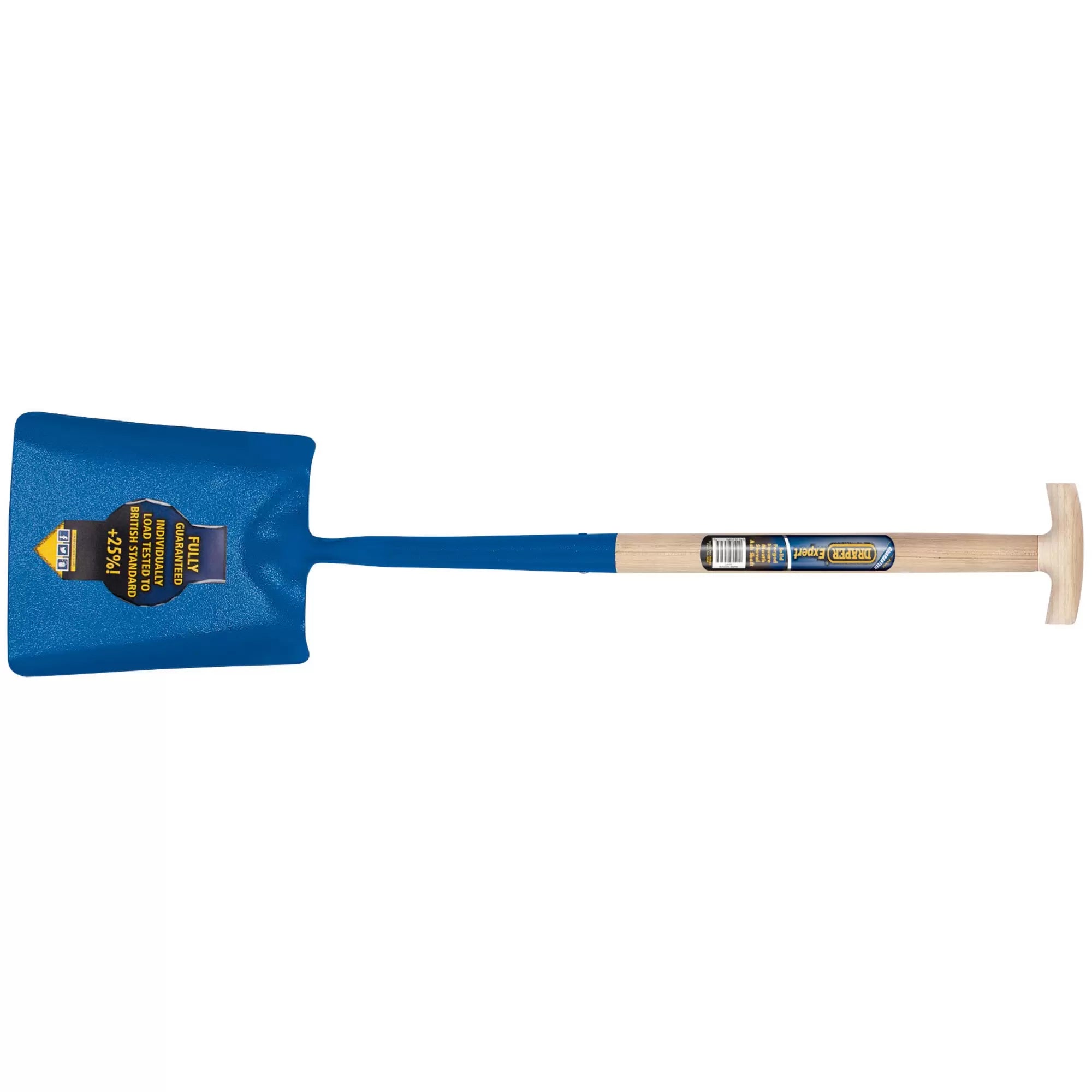 Draper Tools - 10873 - Draper Expert Contractors Square Mouth Shovel with Ash Shaft and T-Handle