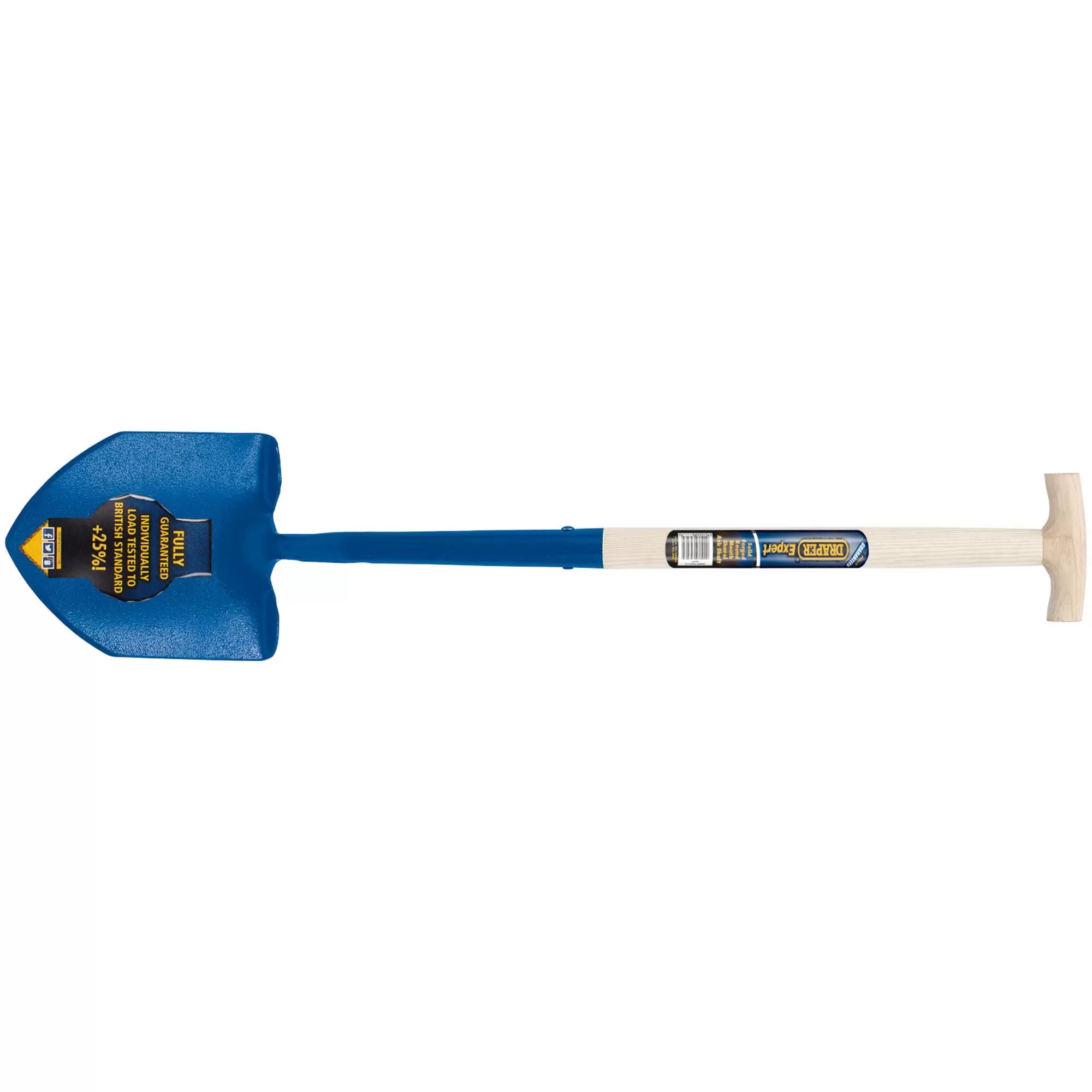 Draper Tools - 10874 - Draper Expert Contractors Round Mouth Shovel with Ash Shaft and T-Handle