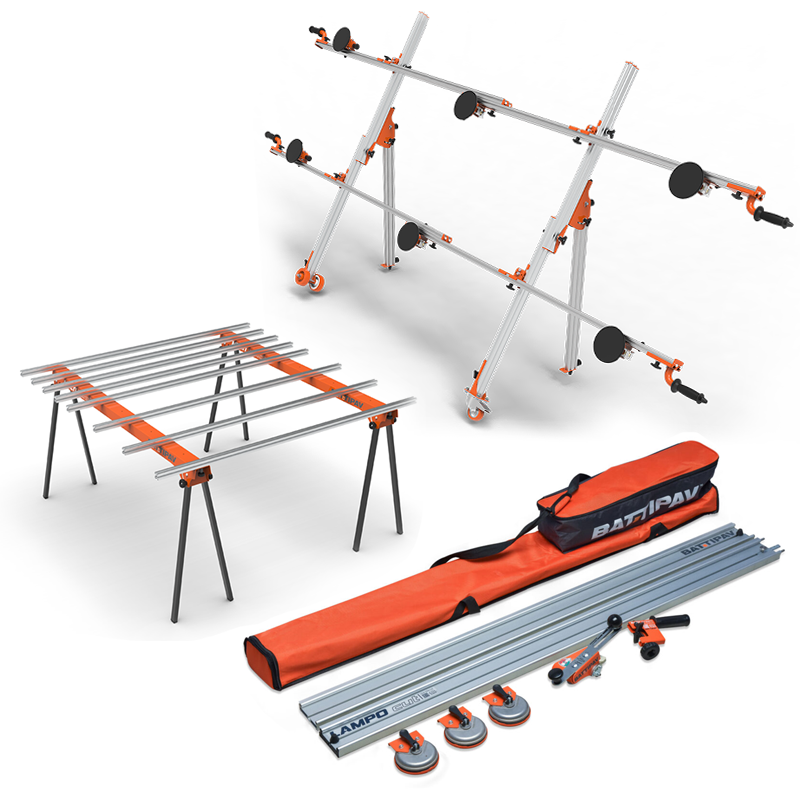 Battipav Large Format Kit With LAMPO CUT EVO Tile Cutter