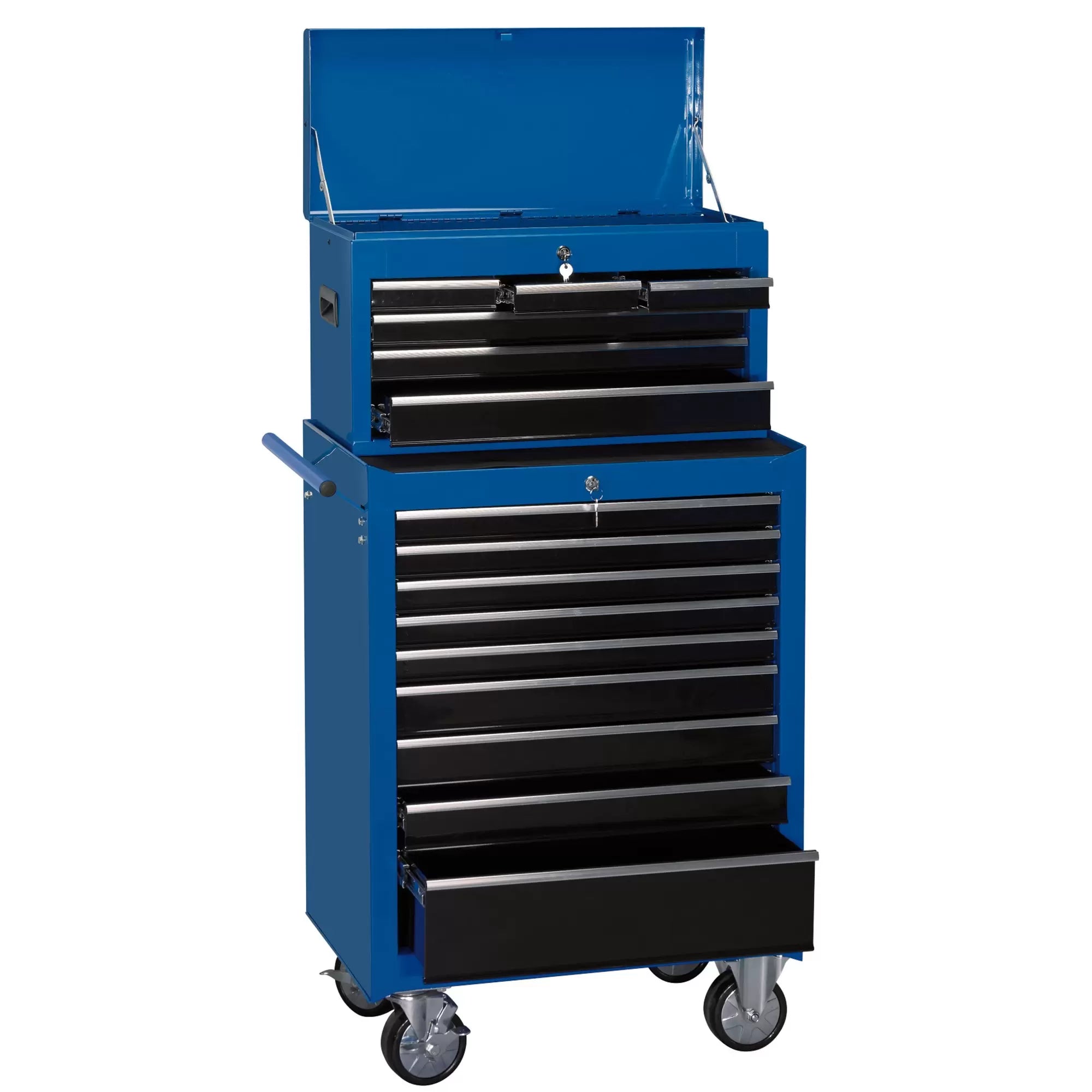 Draper Tools - 11533 - Combination Roller Cabinet and Tool Chest, 15 Drawer, 26", 680 x 458 x 1322mm