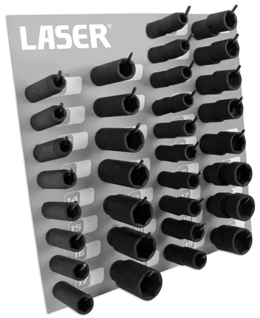 Laser - 1159 - Complete Impact Socket Rack 1/2"D