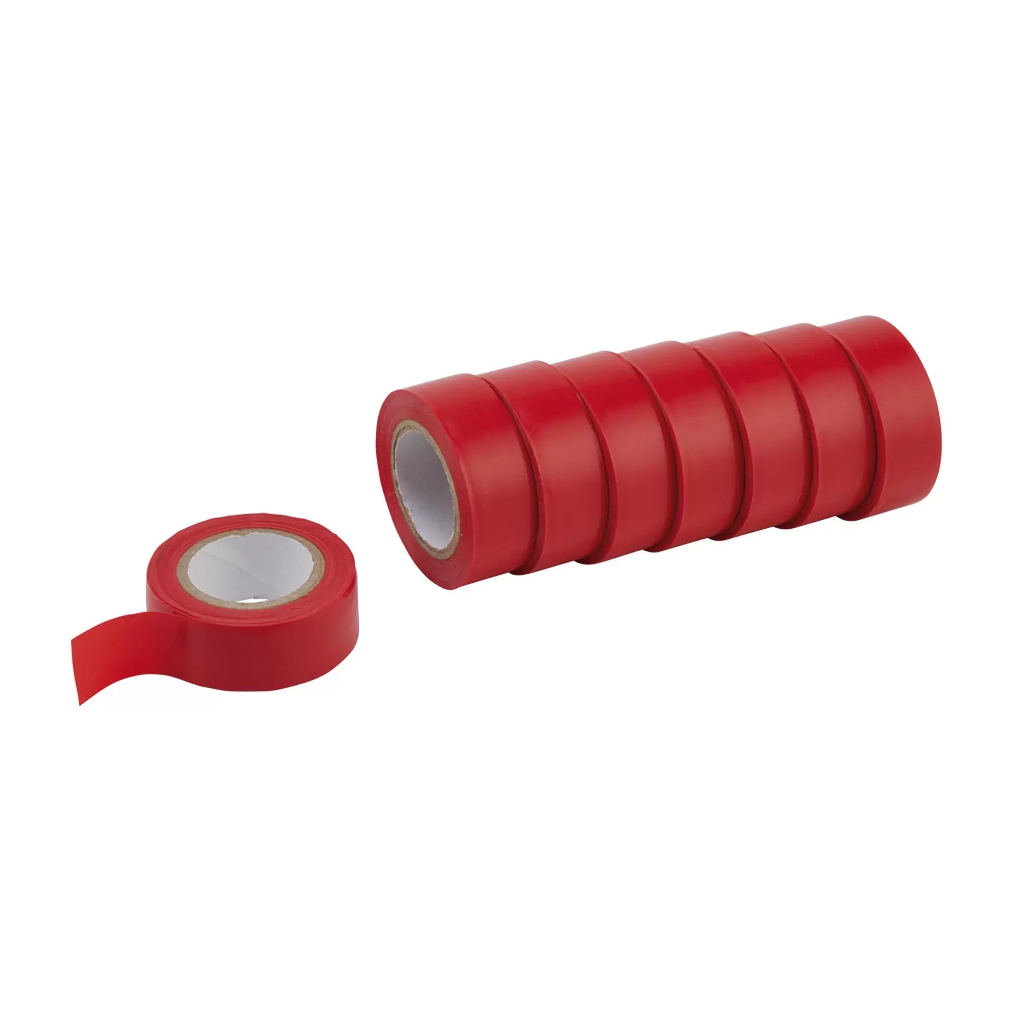 Draper Tools - 11912 - Draper Expert Insulation Tape to BSEN60454/Type2, 10m x 19mm, Red (Pack of 8)