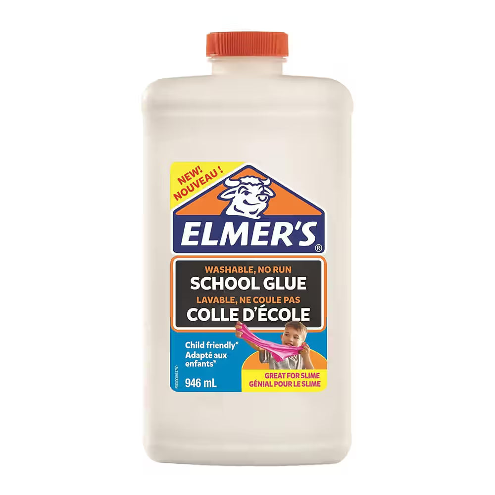 Elmer's White Glue, 946 ml, Non-Toxic, Professional Strength Adhesive for Large Projects