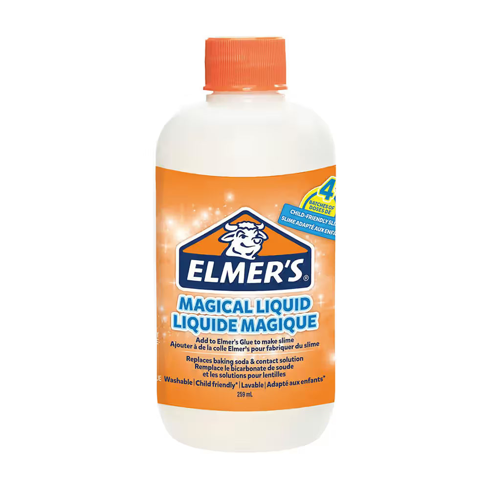 Elmer's Magical Liquid, 259 ml – Non-Toxic, Smooth Texture, Slime Activator