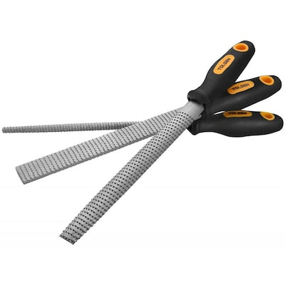 Tolsen 32037 Files Set – 3-Piece Precision Filing Set for Metal, Wood, and More