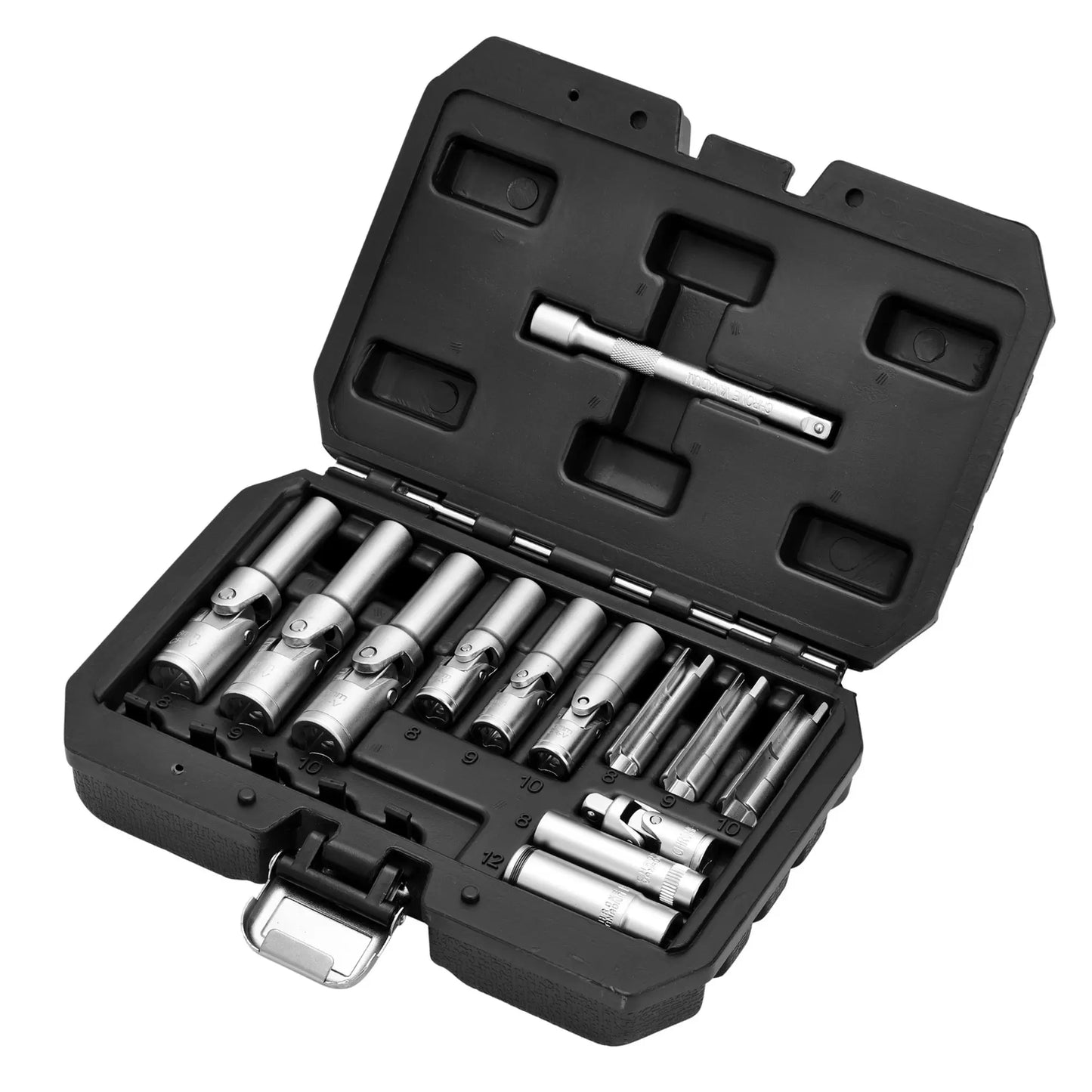Draper Tools - 12397 - Thin Wall PSG Glow Plug Socket Set, 3/8" and 1/4" Sq. Dr. (18 Piece)