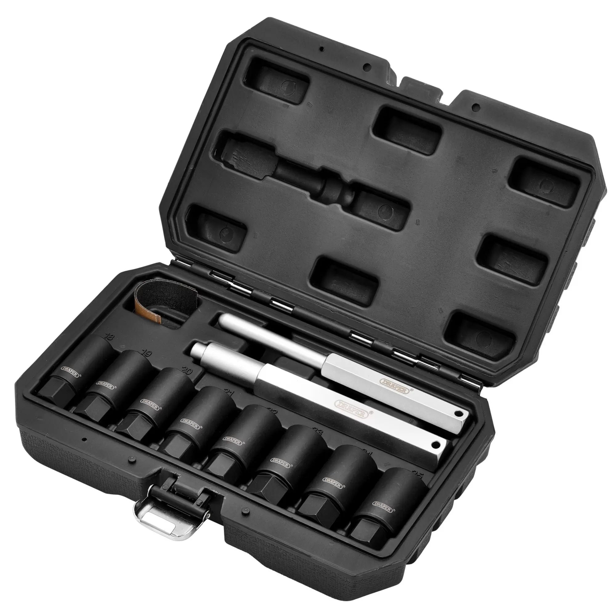 Draper Tools - 12402 - Locking Wheel Nut Removal Set (10 Piece)