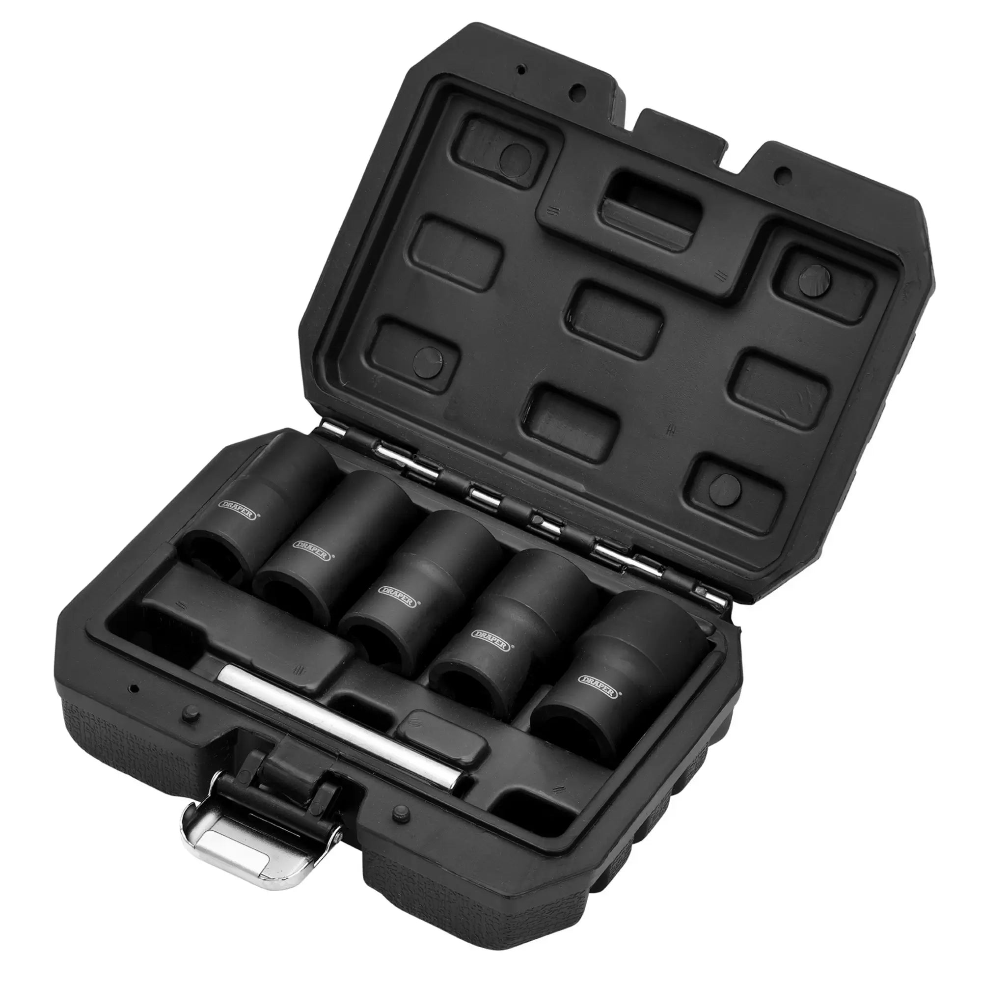 Draper Tools - 12411 - Impact Wheel Nut Socket Set, 1/2" Sq. Dr. (6 Piece)