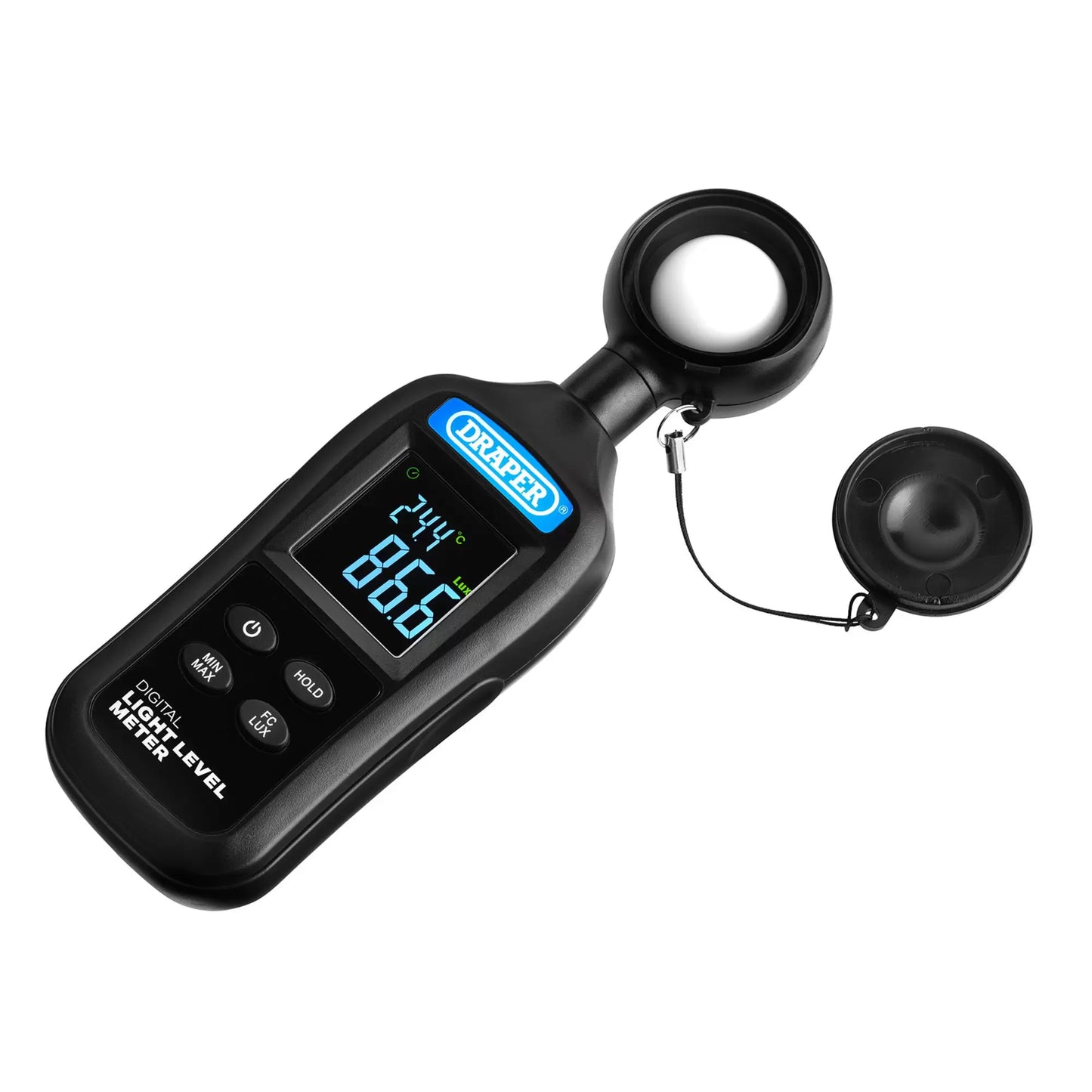 Draper Tools - 12443 - Handheld Digital Light Level Meter, 0-200KLux and -20 to +70&deg;C