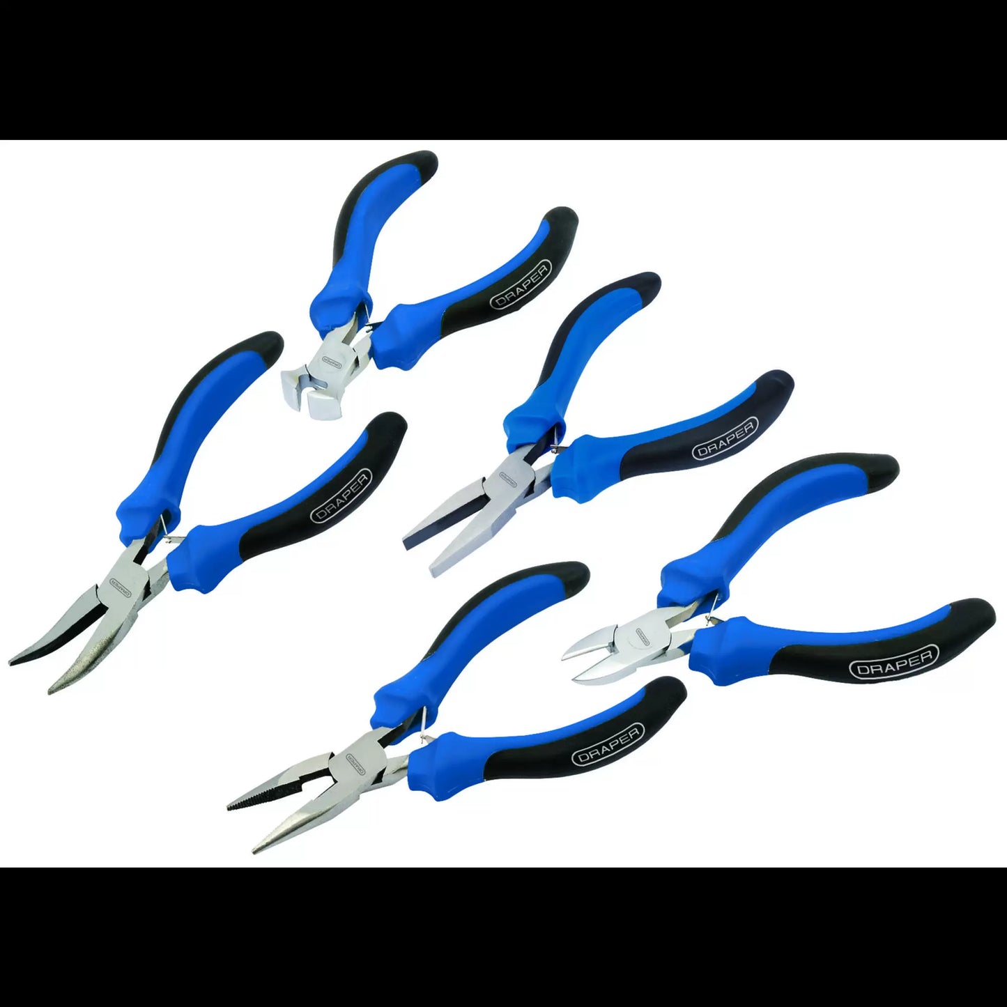 Draper Tools - 12544 - Soft Grip Mini Pliers Set (5 Piece)