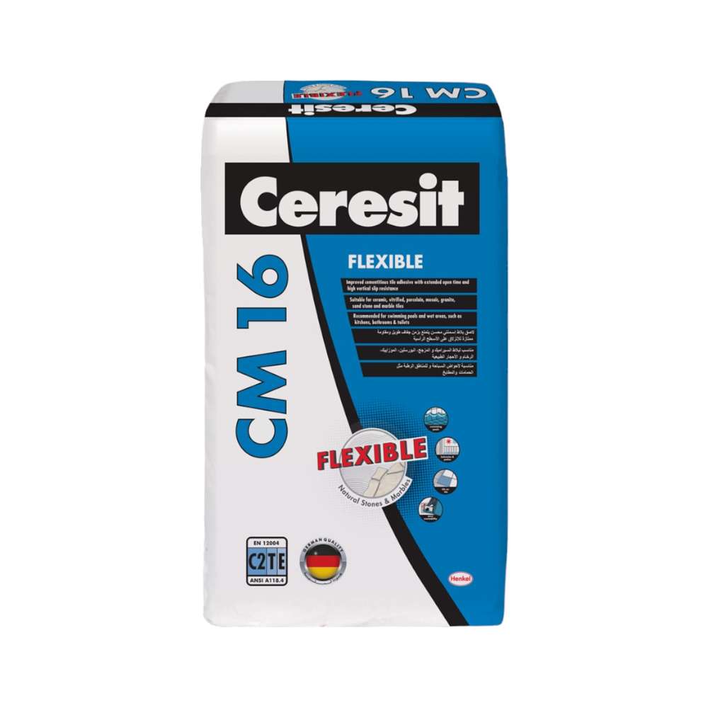 Henkel Polybit Ceresit CM16 Grey Cementitious Tile Adhesive 25KG