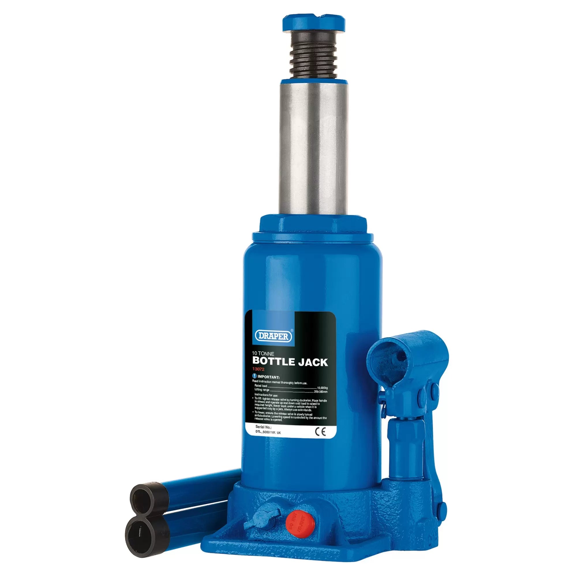 Draper Tools - 13072 - Hydraulic Bottle Jack, 10 Tonne