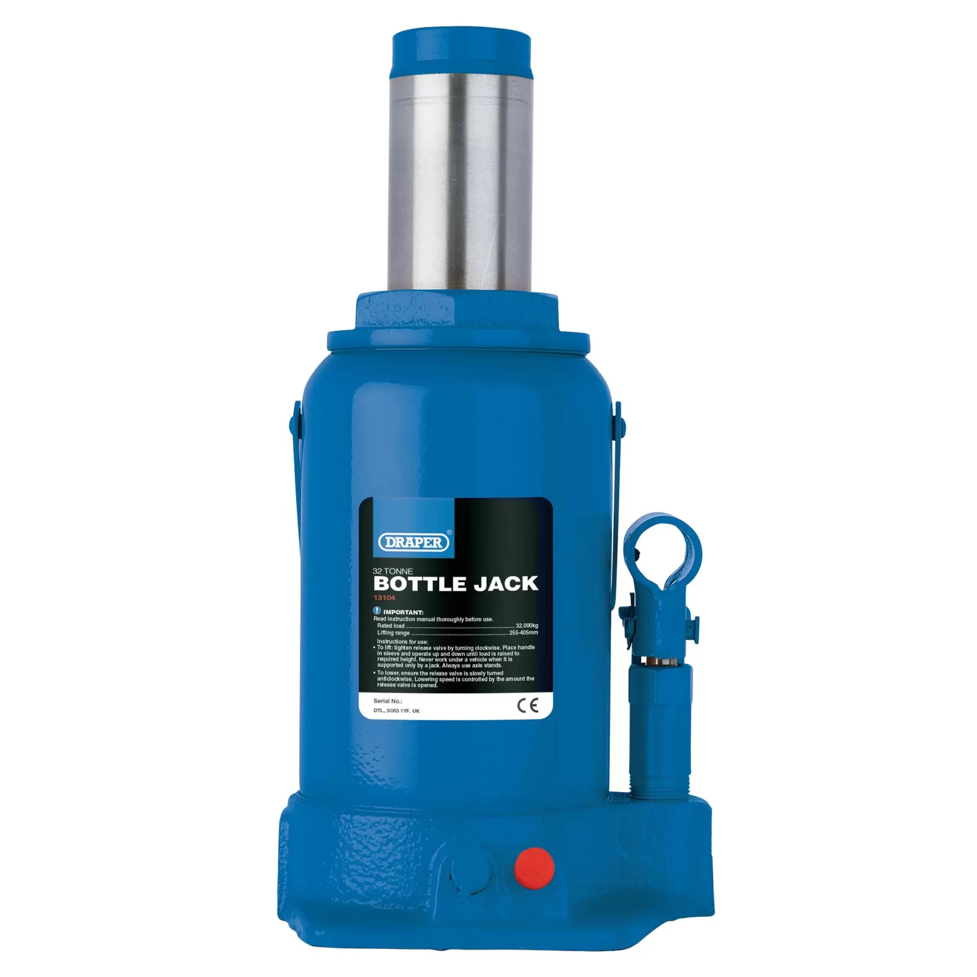 Draper Tools - 13104 - Hydraulic Bottle Jack, 32 Tonne