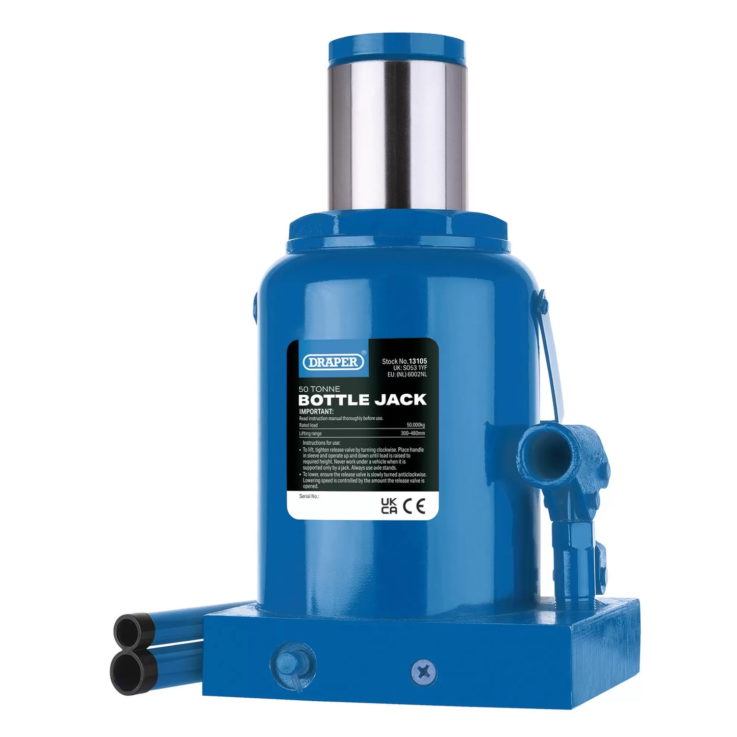 Draper Tools - 13105 - Hydraulic Bottle Jack, 50 Tonne