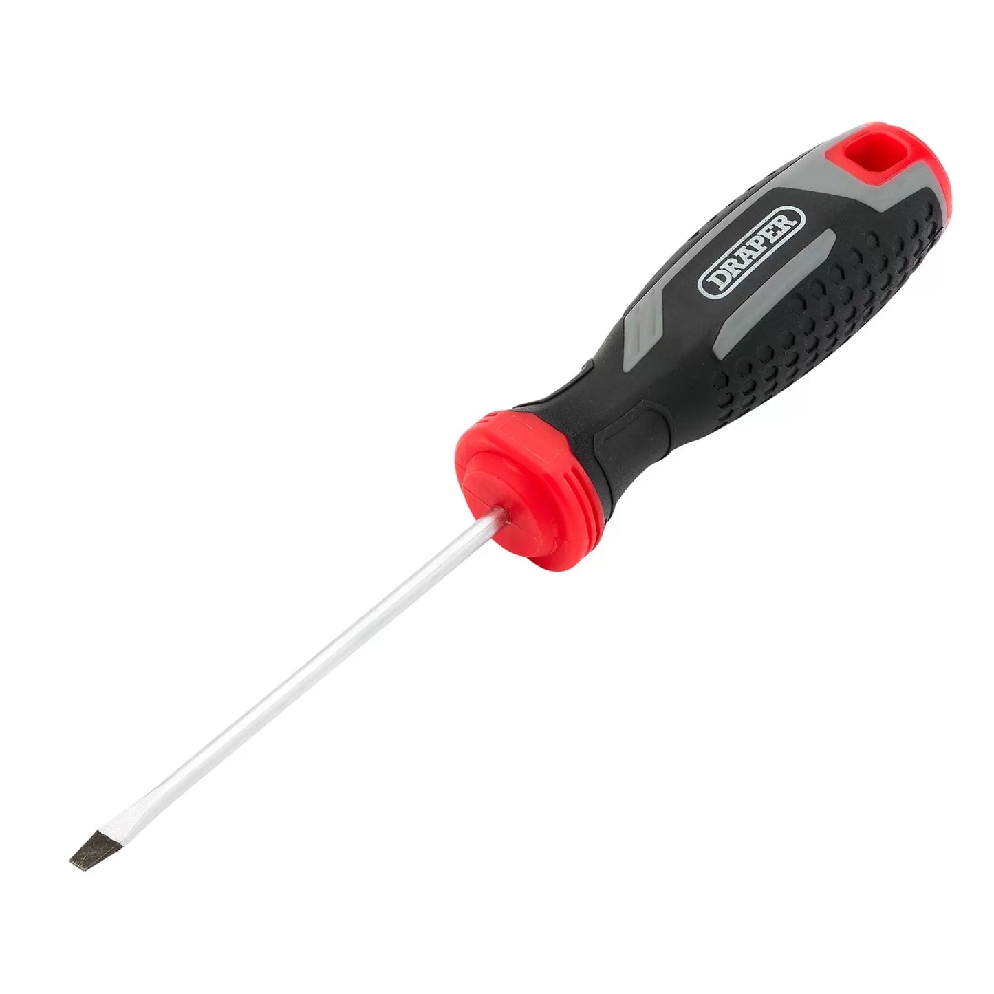 Draper Tools - 13385 - Slotted Soft Grip Screwdriver, SL3 x 75mm