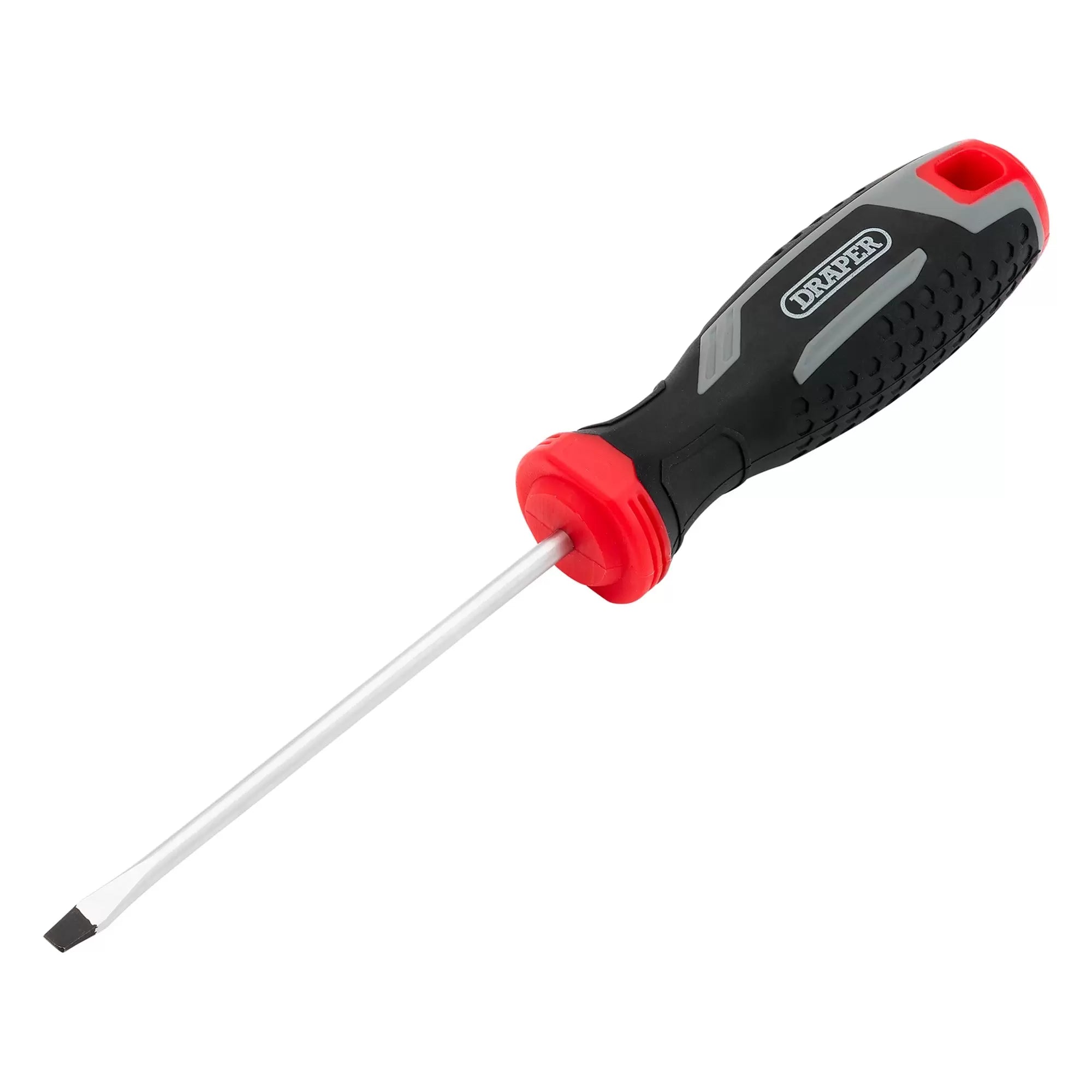 Draper Tools - 13386 - Slotted Soft Grip Screwdriver, SL4 x 100mm