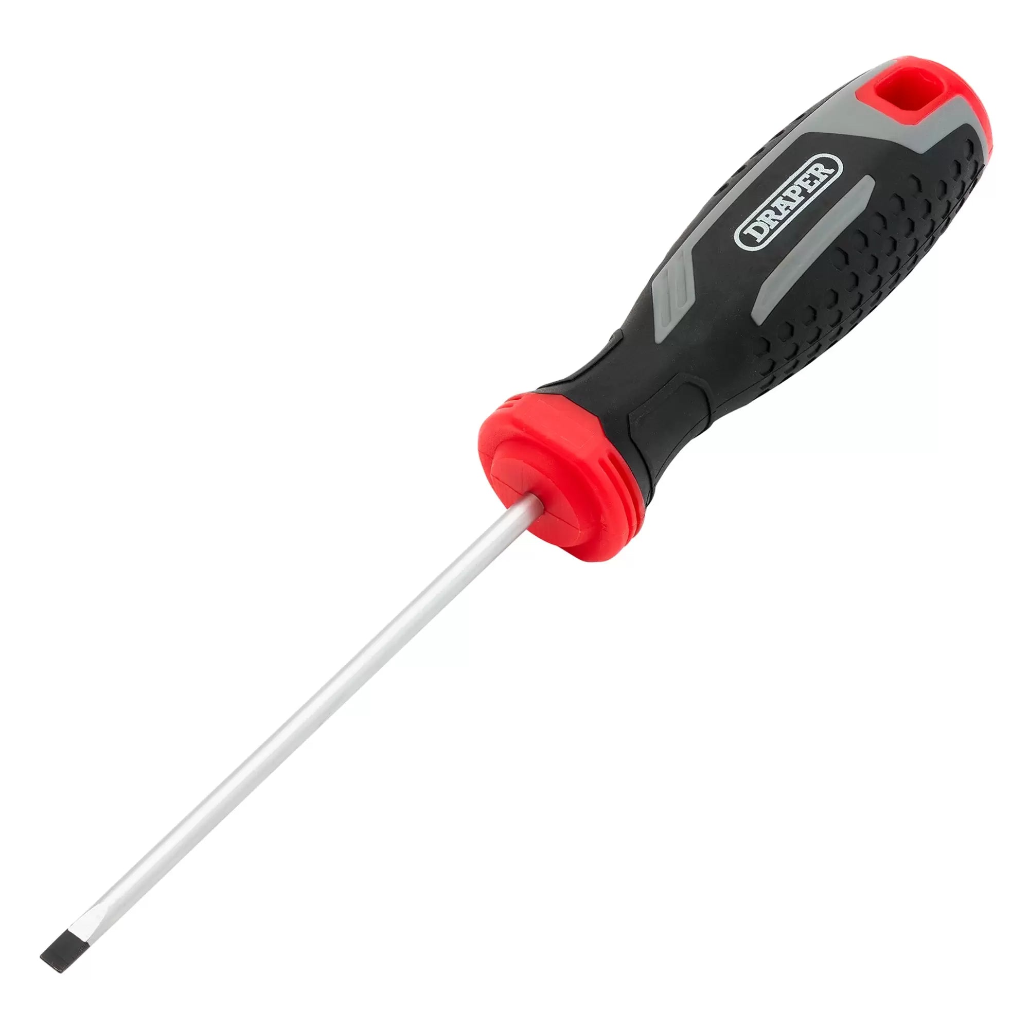 Draper Tools - 13387 - Slotted Parallel Soft Grip Screwdriver, SL4 x 100mm