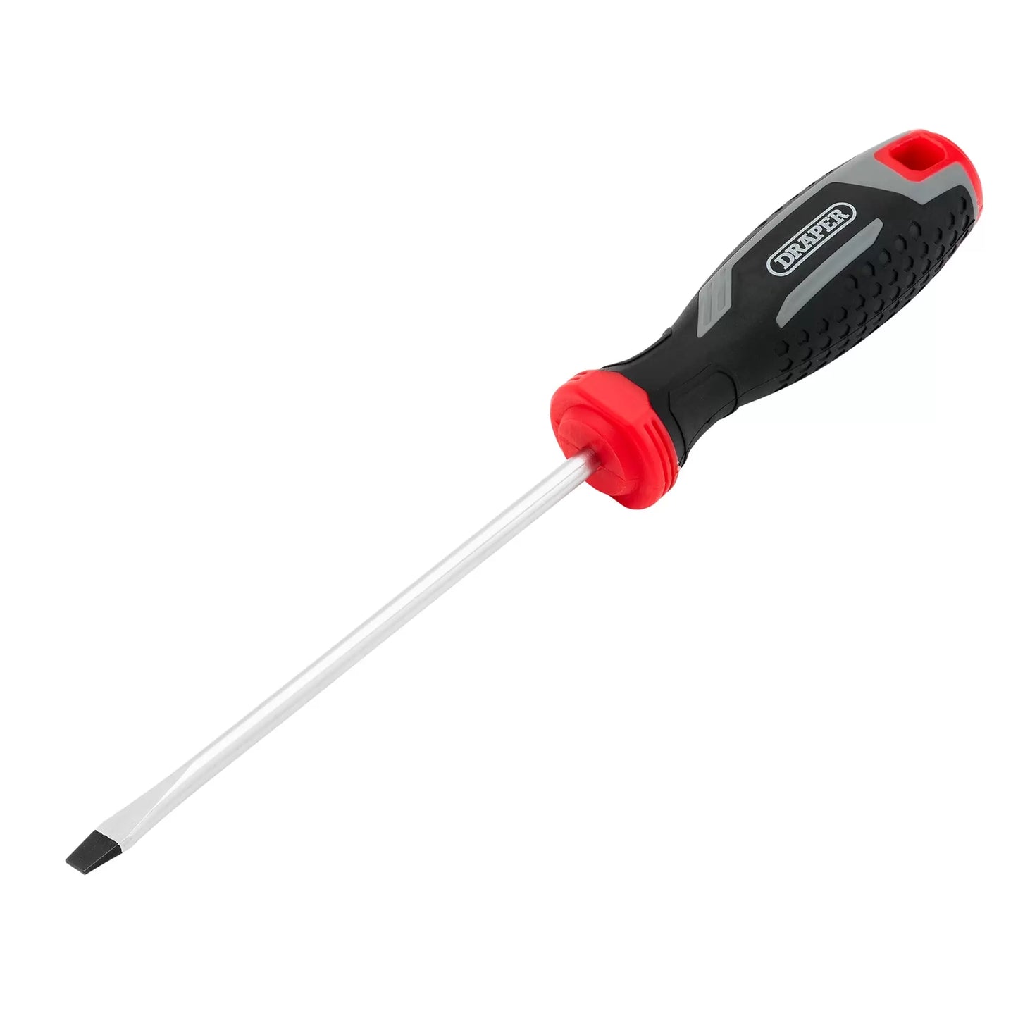 Draper Tools - 13388 - Slotted Soft Grip Screwdriver, SL5.5 x 125mm