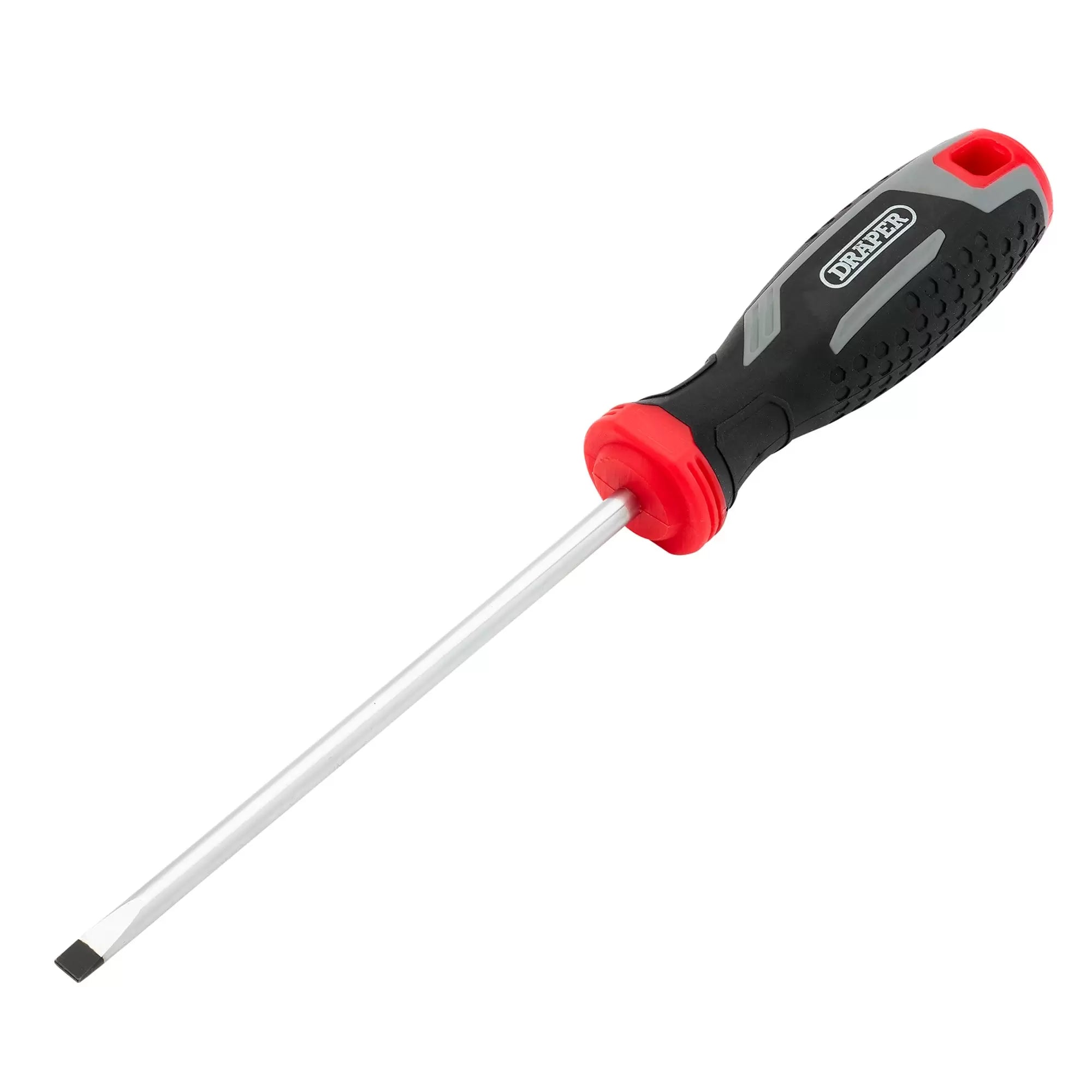 Draper Tools - 13389 - Slotted Parallel Soft Grip Screwdriver, SL5.5 x 125mm