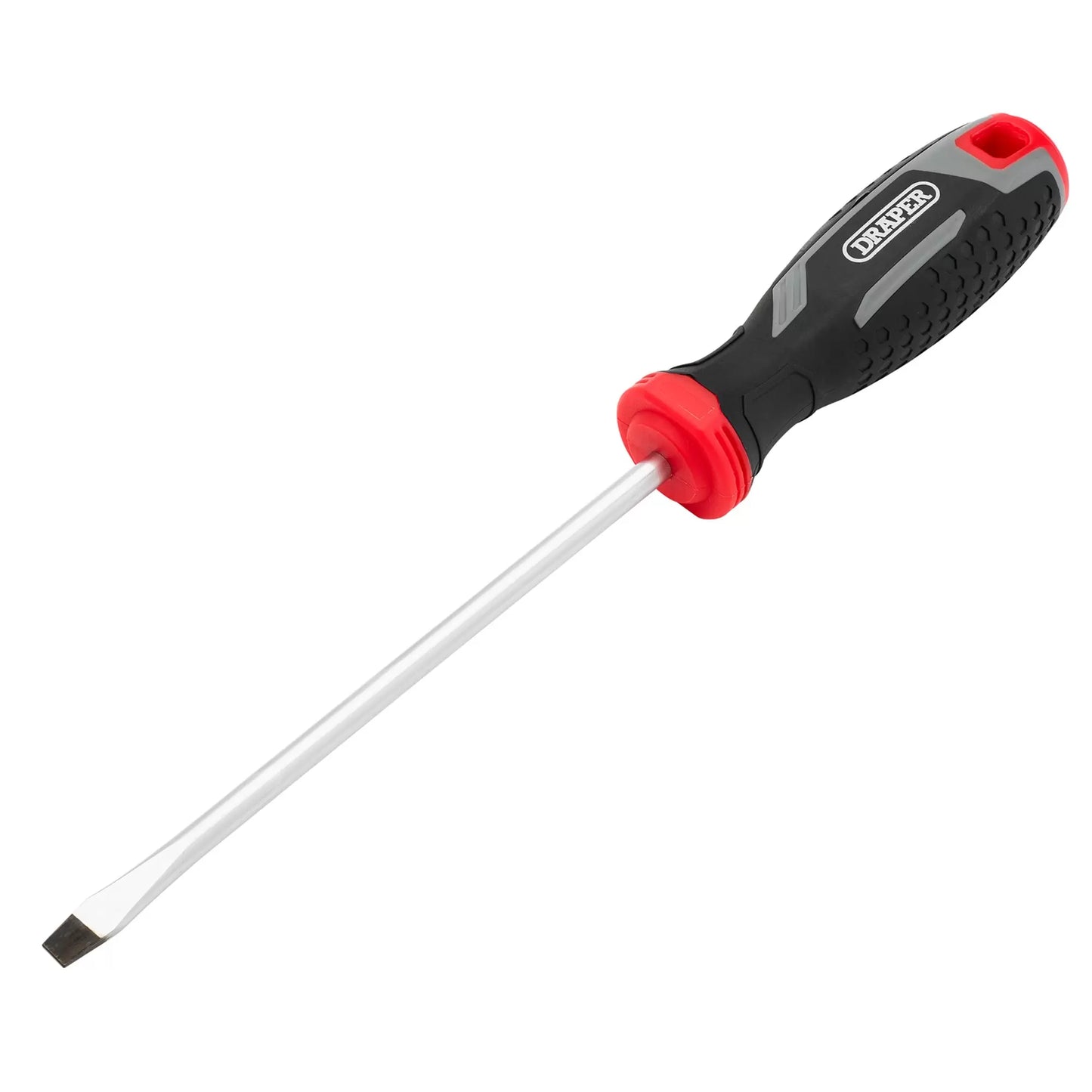 Draper Tools - 13390 - Slotted Soft Grip Screwdriver, SL6 x 150mm