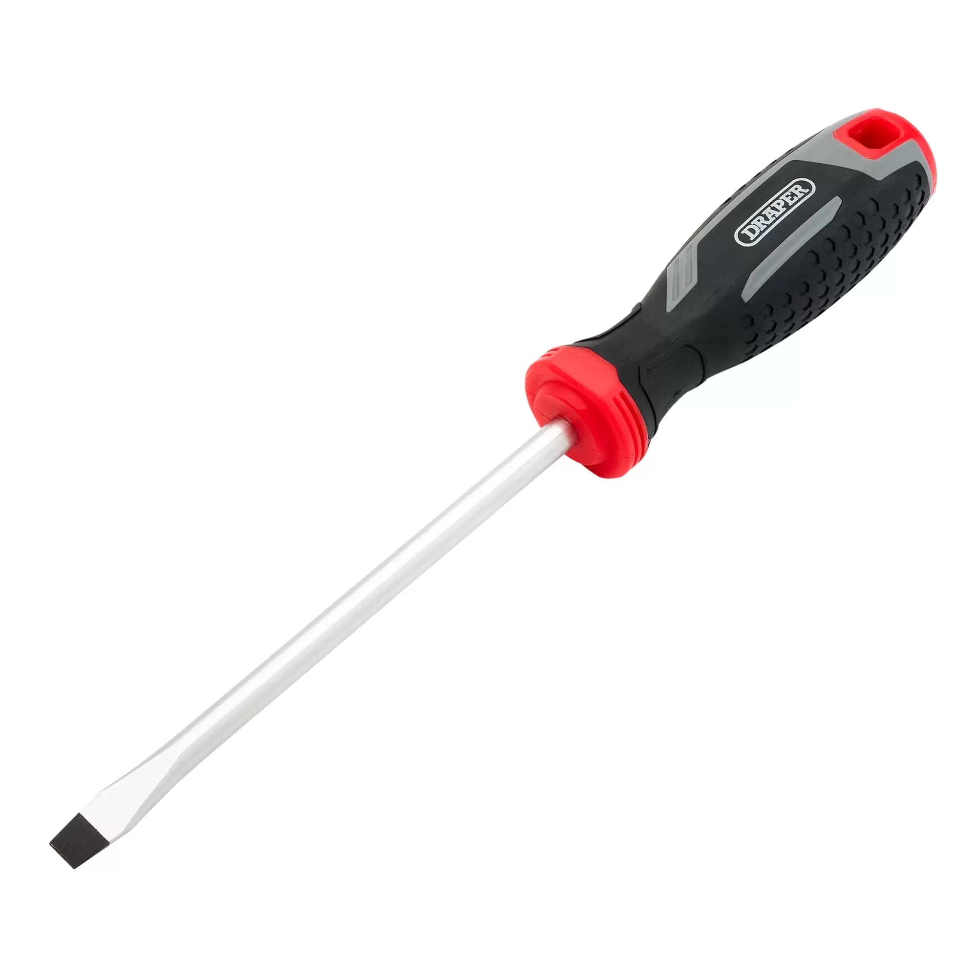 Draper Tools - 13392 - Slotted Soft Grip Screwdriver, SL8 x 150mm