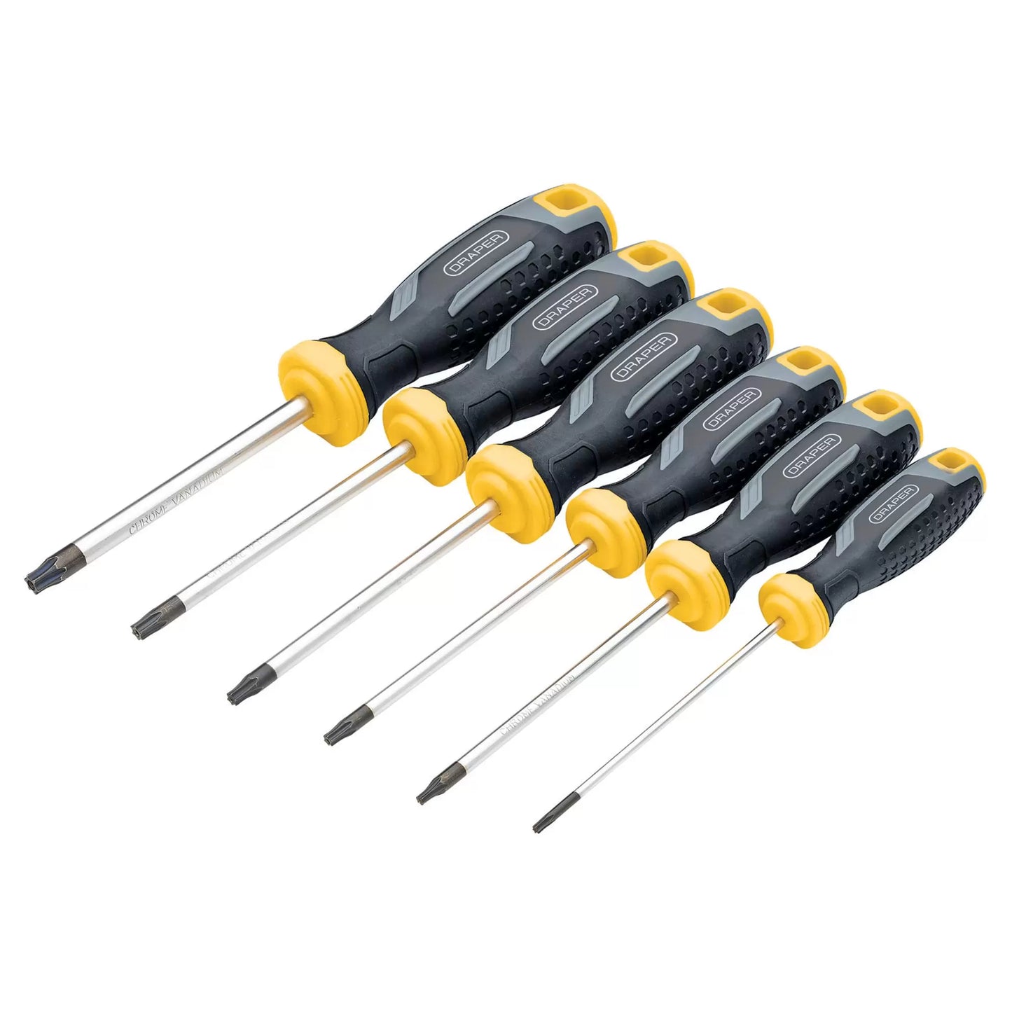 Draper Tools - 13435 - Draper TX-STAR® Tamperproof Soft Grip Screwdriver Set (6 Piece)