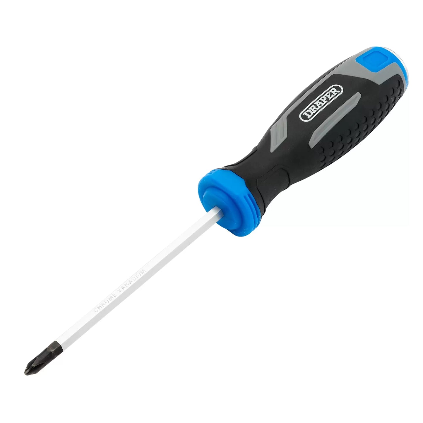 Draper Tools - 13443 - Pound Thru Phillips Soft Grip Screwdriver, PH1 x 100mm