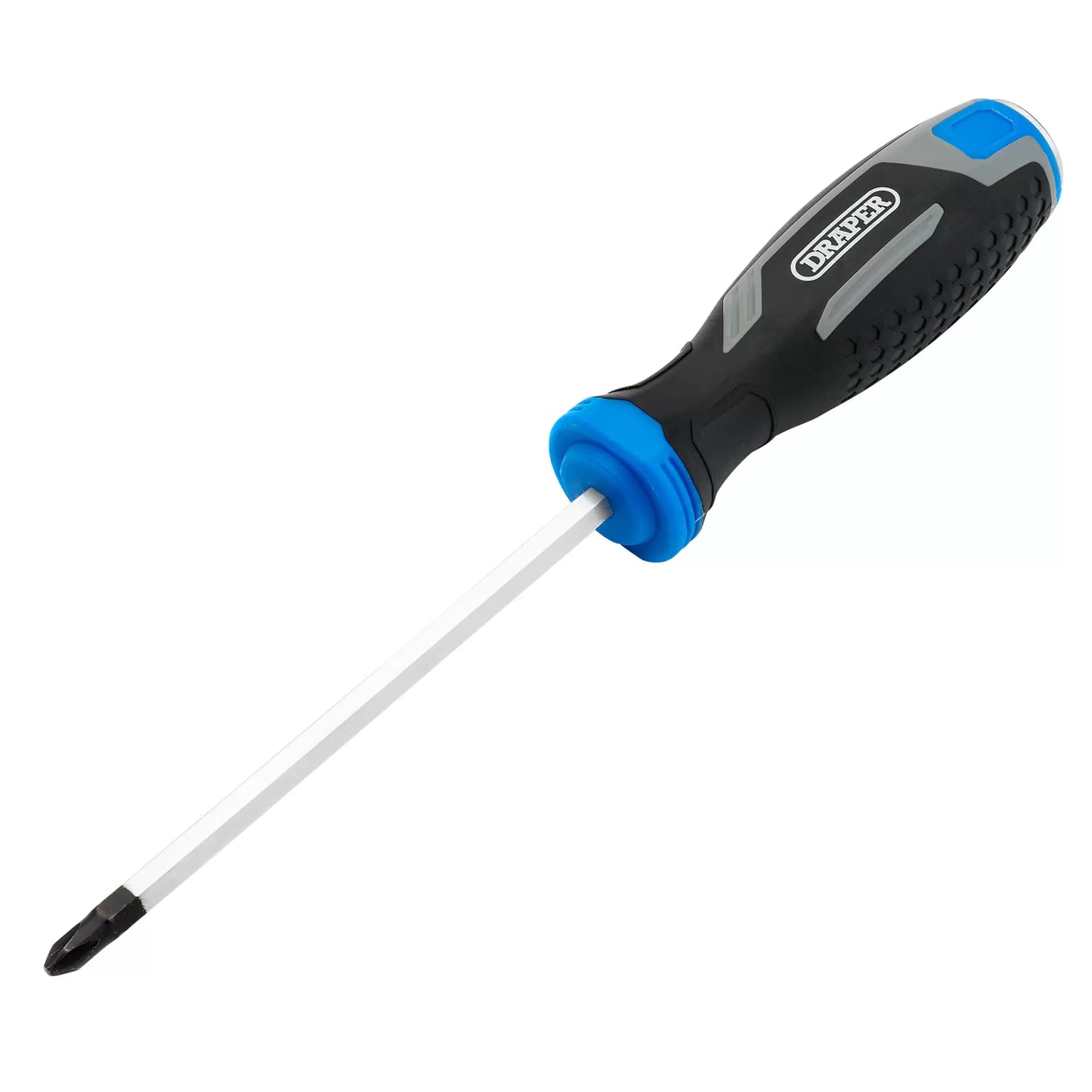 Draper Tools - 13444 - Pound Thru Phillips Soft Grip Screwdriver, PH2 x 125mm