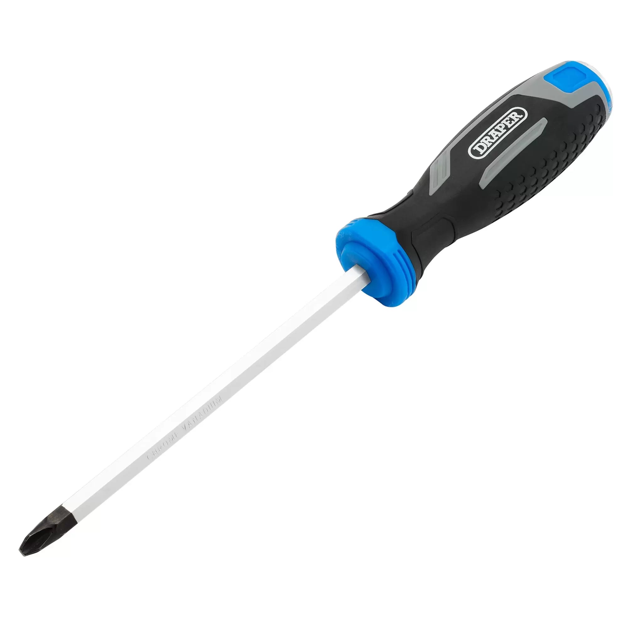 Draper Tools - 13446 - Pound Thru Phillips Soft Grip Screwdriver, PH3 x 150mm