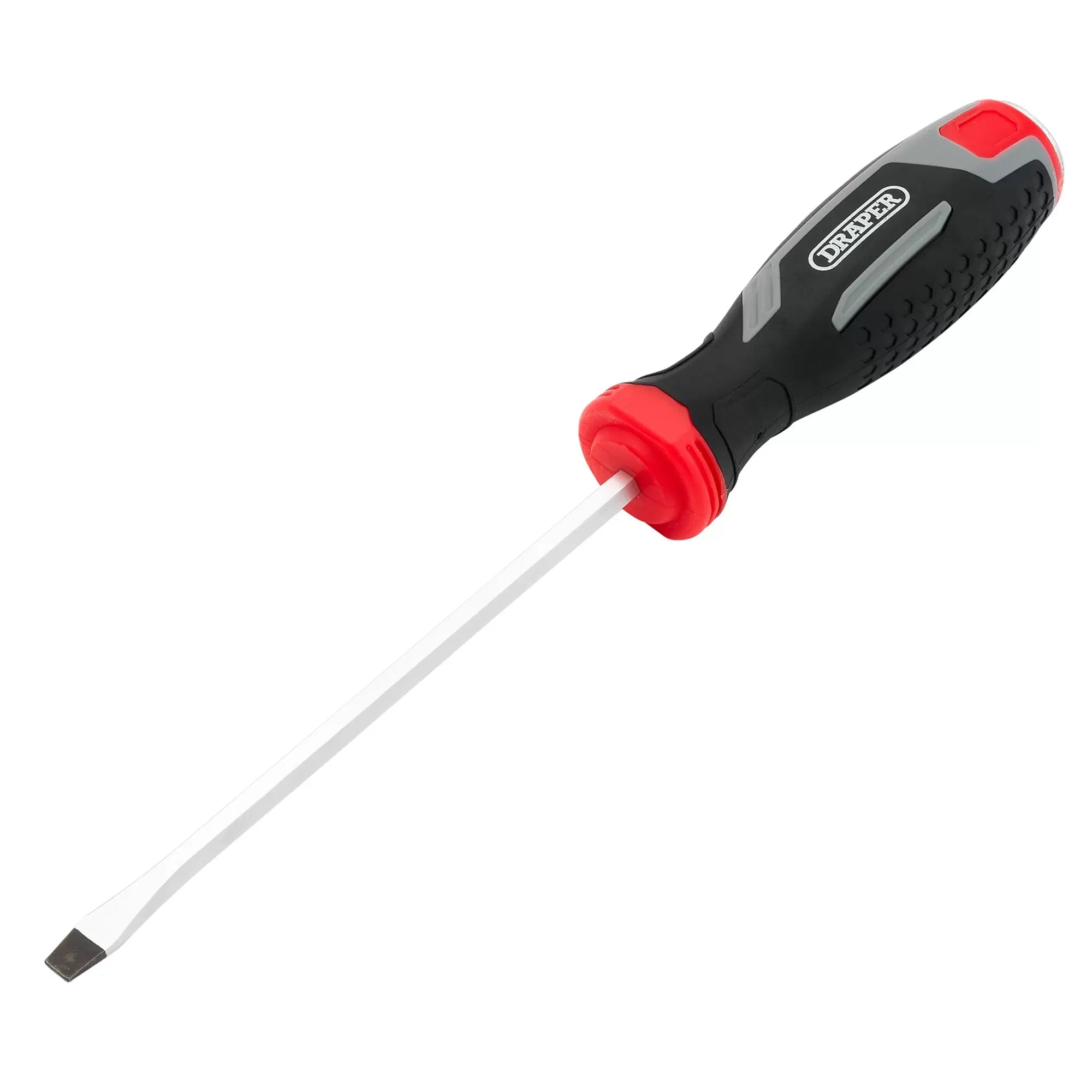Draper Tools - 13461 - Pound Thru Slotted Soft Grip Screwdriver, SL5.5 x 125mm