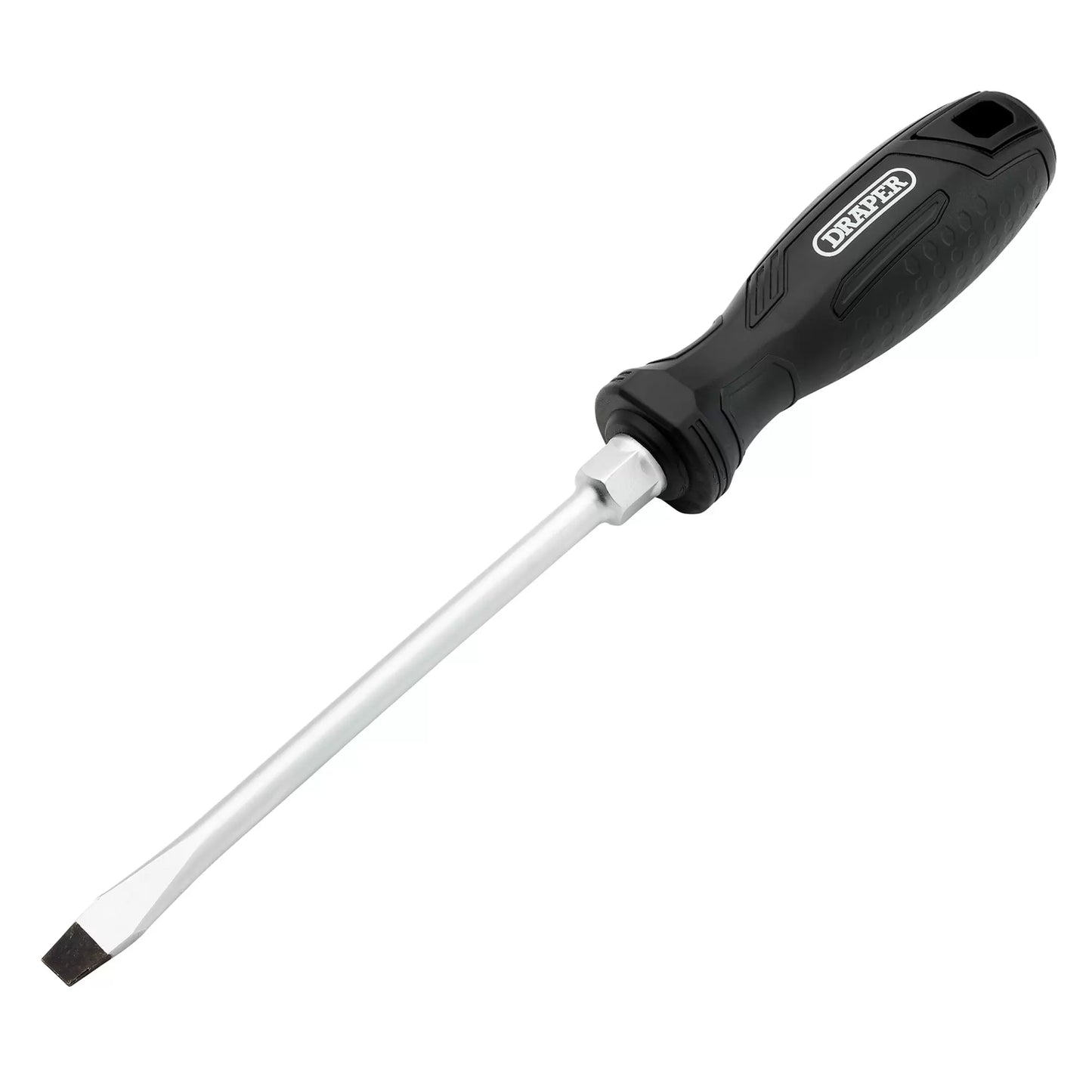 Draper Tools - 13552 - Slotted Hard Grip Screwdriver, 8 x 150mm