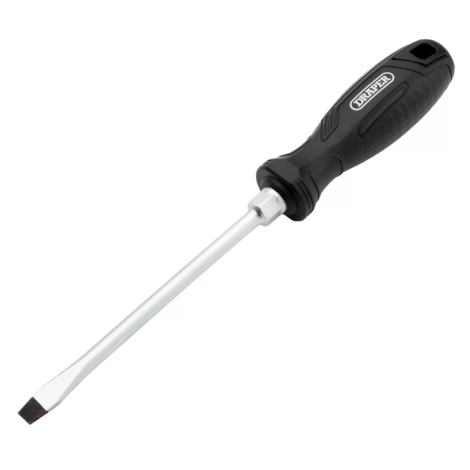 Draper Tools - 13552 - Slotted Hard Grip Screwdriver, 8 x 150mm