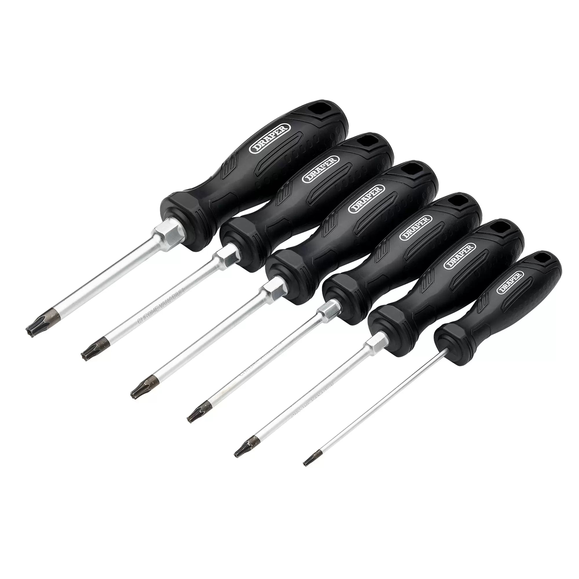 Draper Tools - 13586 - Draper TX-STAR® Tamperproof Hard Grip Screwdriver Set (6 Piece)