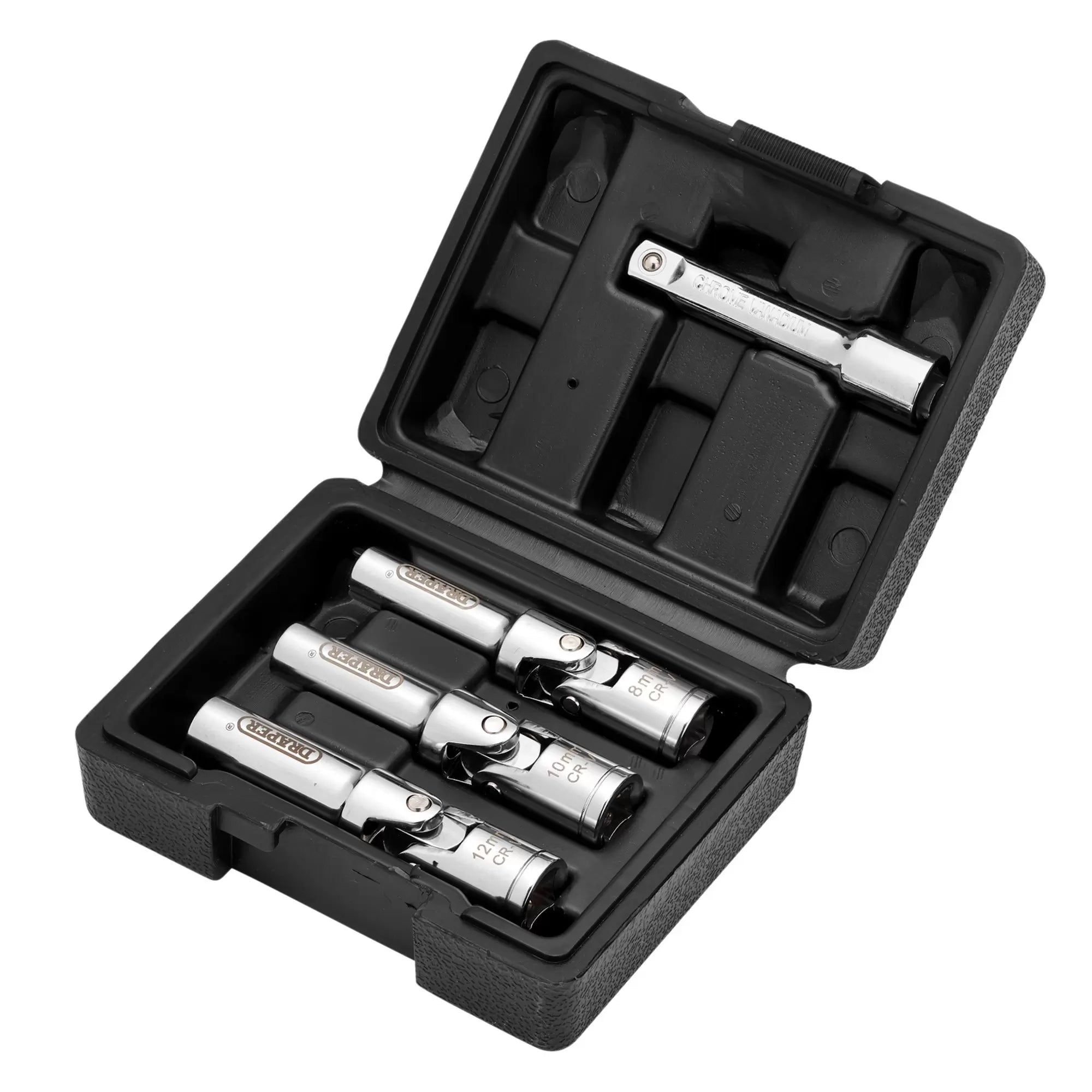 Draper Tools - 13605 - Glow Plug Socket Set, 3/8" Sq. Dr. (4 Piece)