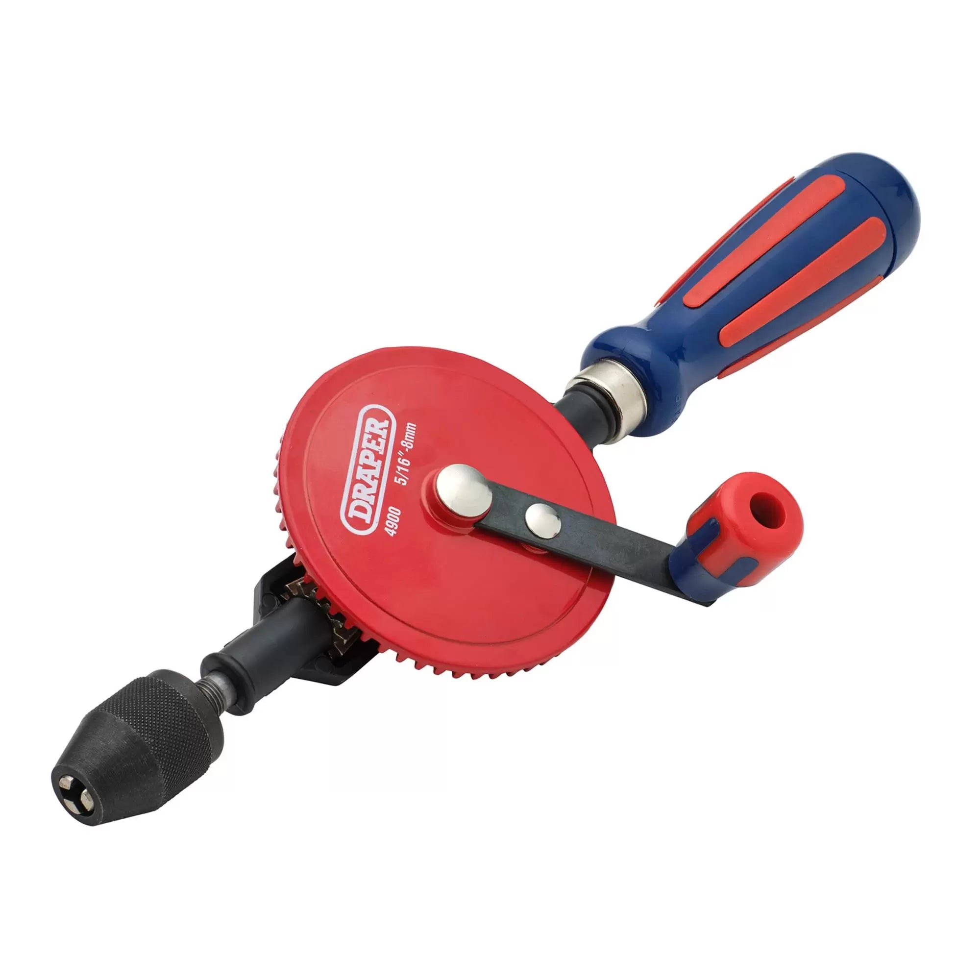 Draper Tools - 13838 - Chuck Double Pinion Hand Drill, 8mm/5/16"