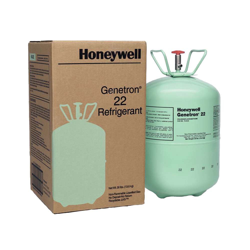 Honeywell Refrigerant R22, 13.6 kg Cylinder, Moisture-Controlled, Clean Charge