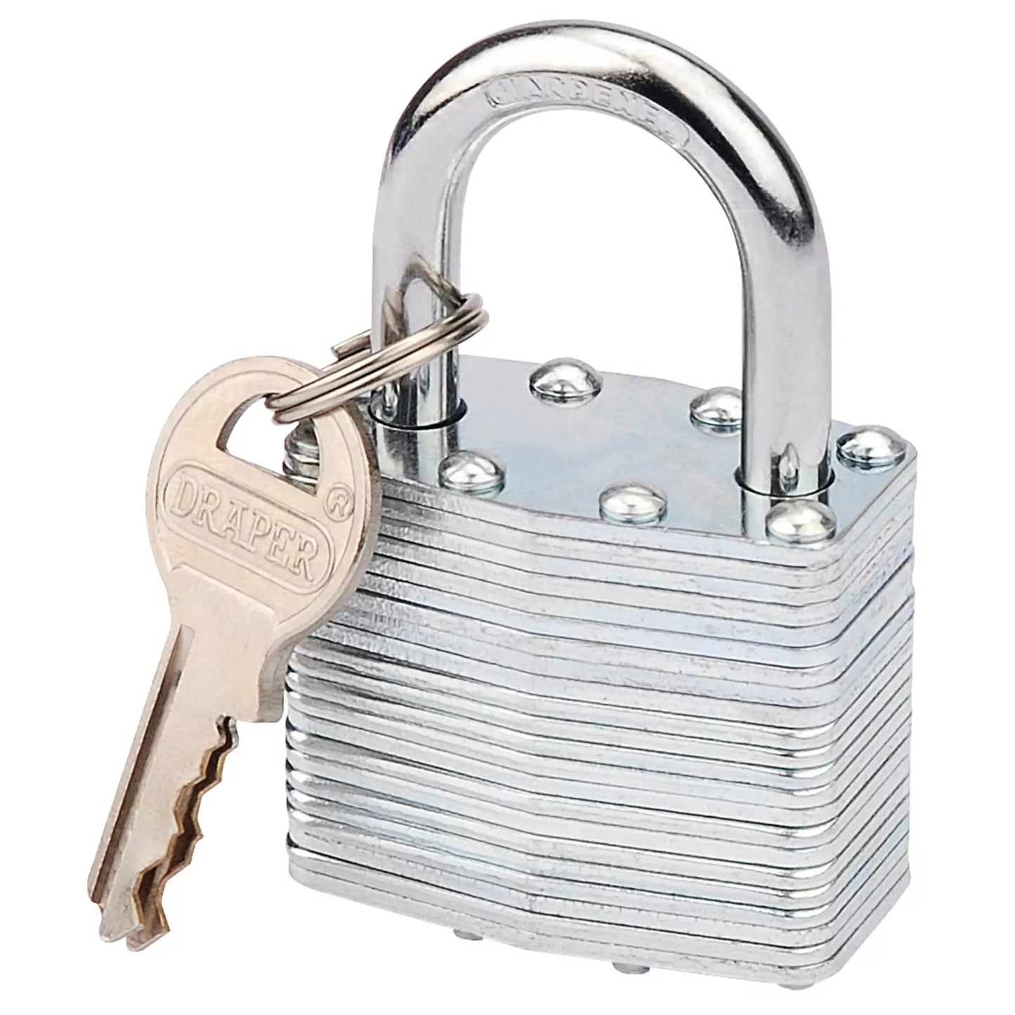 Draper Tools - 14020 - Laminated Steel Padlock, 40 x 23mm