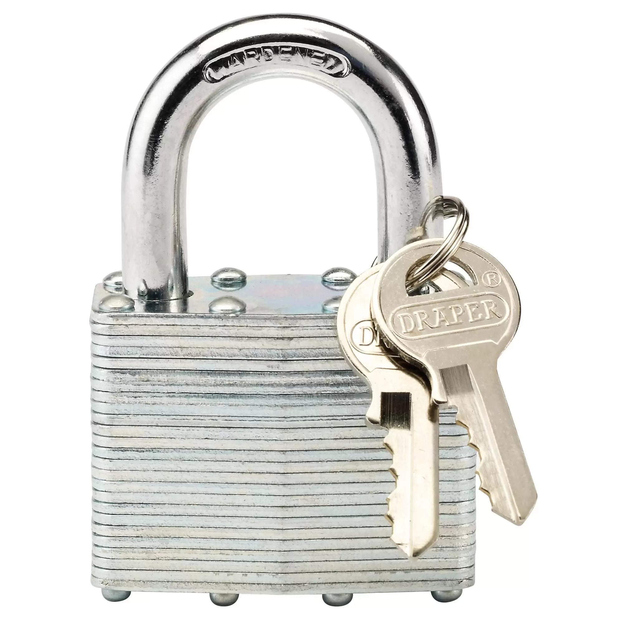 Draper Tools - 14021 - Laminated Steel Padlock, 50 x 31mm