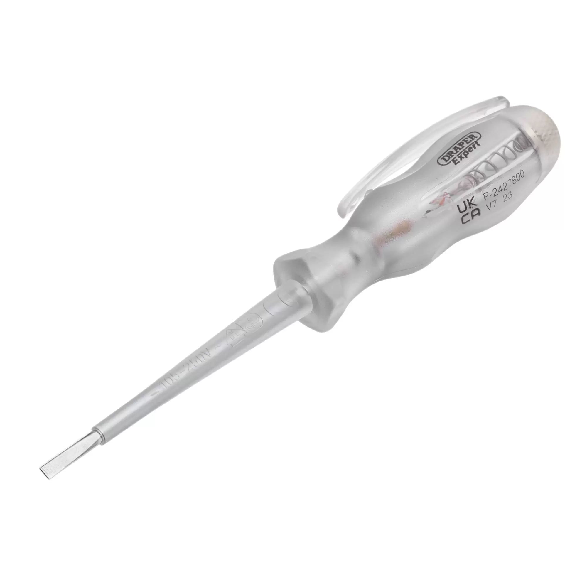 Draper Tools - 14057 - Draper Expert VDE Mains Tester Screwdriver, 105-250V AC, 140mm