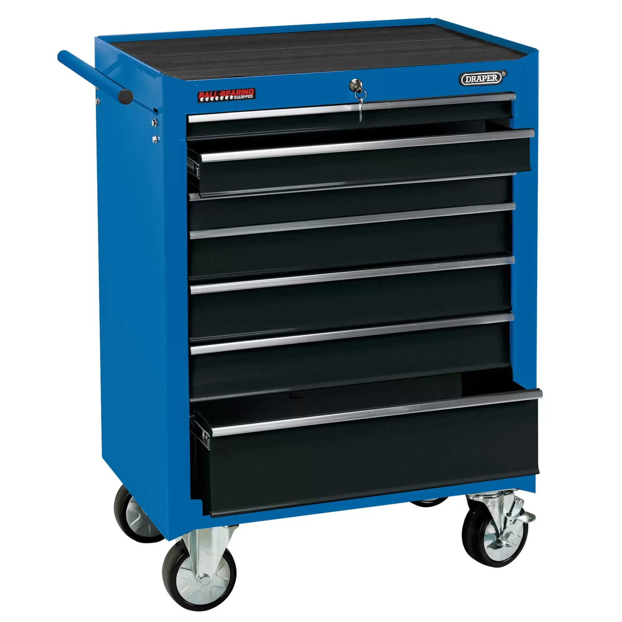 Draper Tools - 15040 - Roller Tool Cabinet, 7 Drawer, 26", Blue