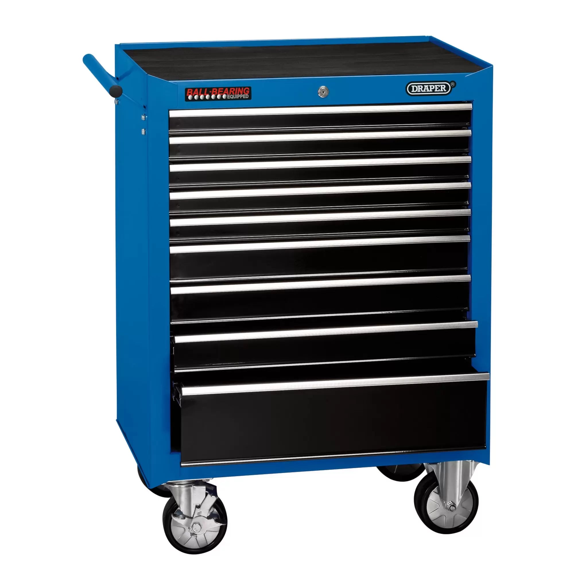 Draper Tools - 15110 - Roller Tool Cabinet, 9 Drawer, 26", Blue